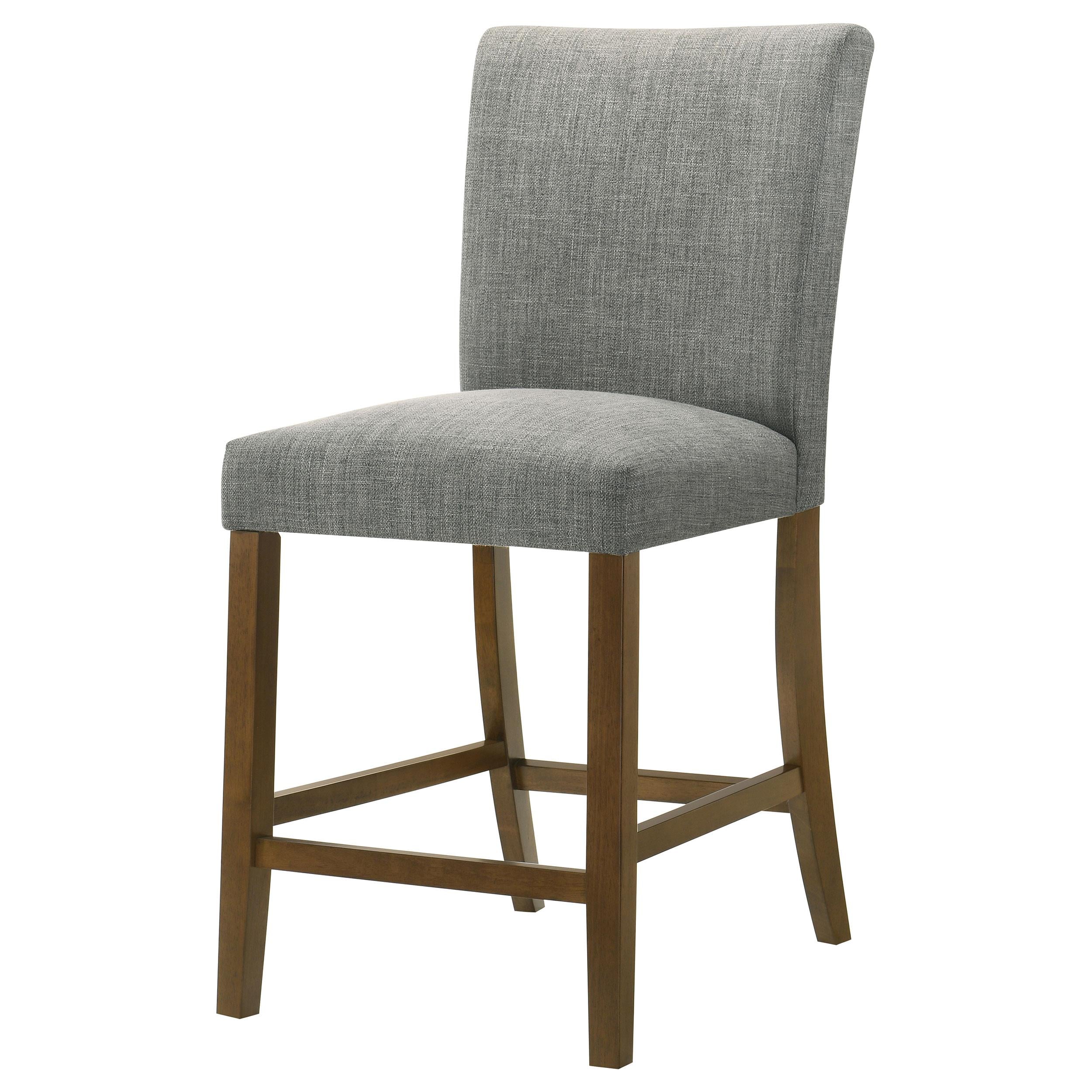  Coaster Furniture Paxton 122179GRY Set of 2 Upholstered Counter Height Dining Chair - Grey IMAGE 2