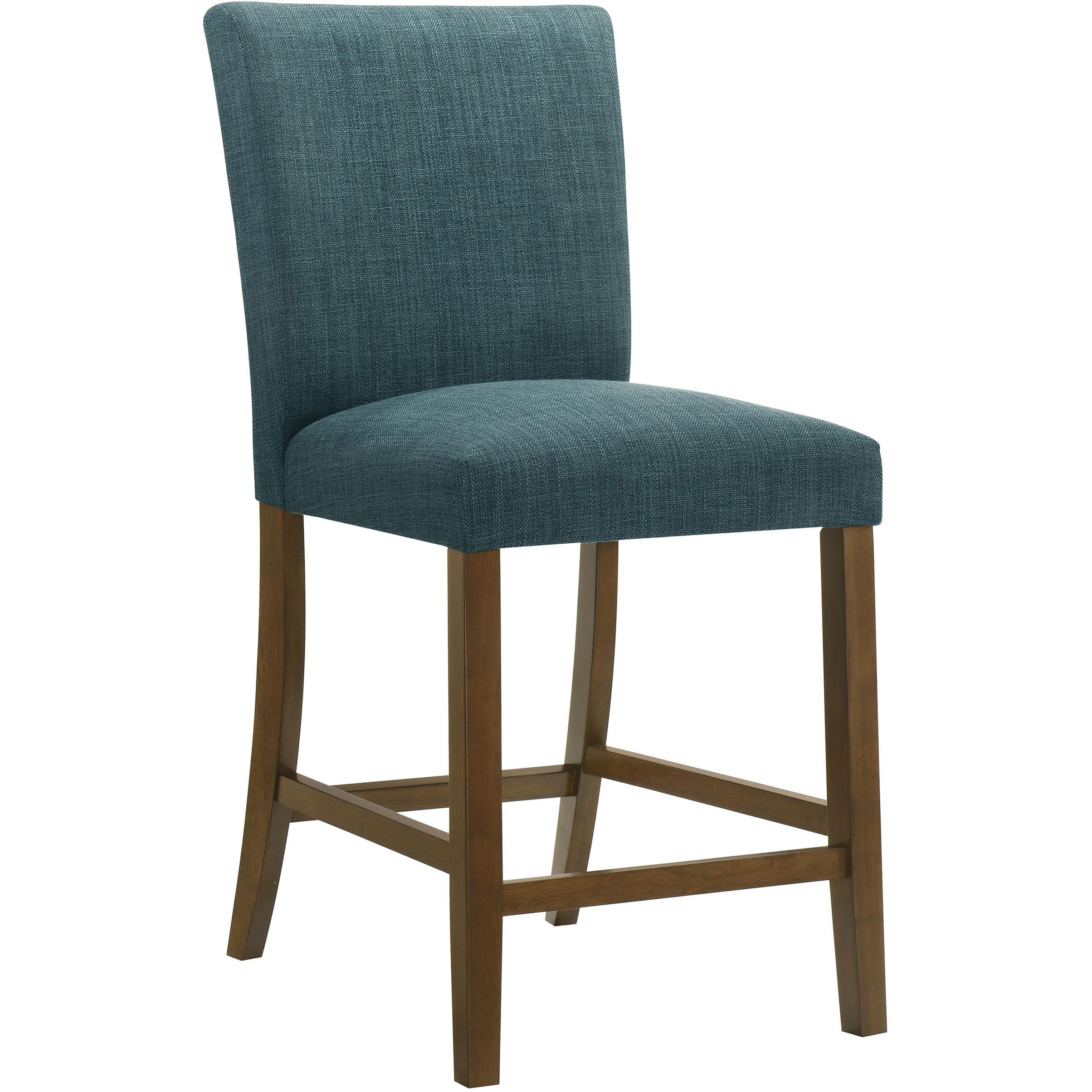  Coaster Furniture Paxton 122179TLB Set of 2 Upholstered Counter Height Dining Chair - Blue IMAGE 3