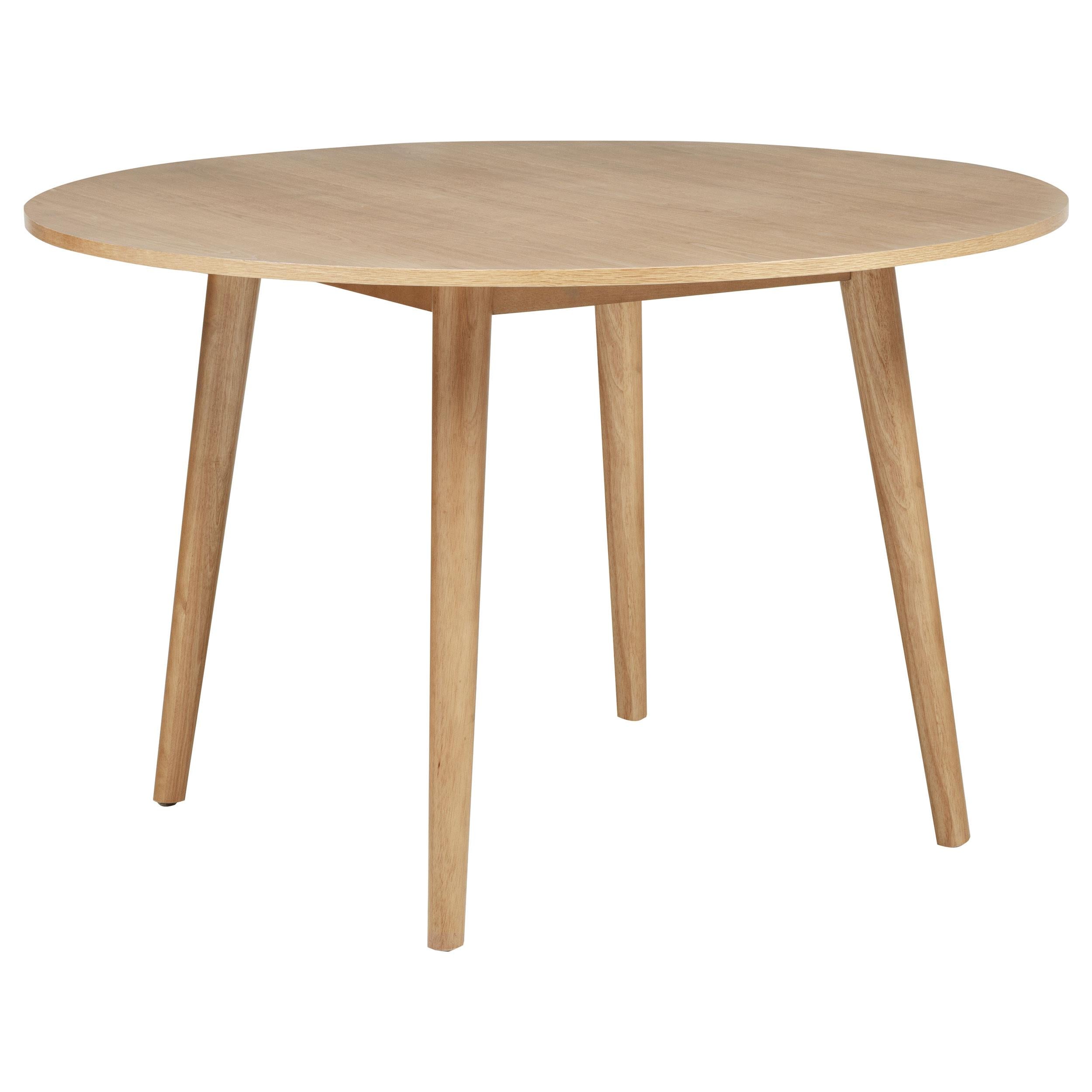  Coaster Furniture Andrews 122500 48-inch Round Wood Dining Room Table - Light Ash IMAGE 1