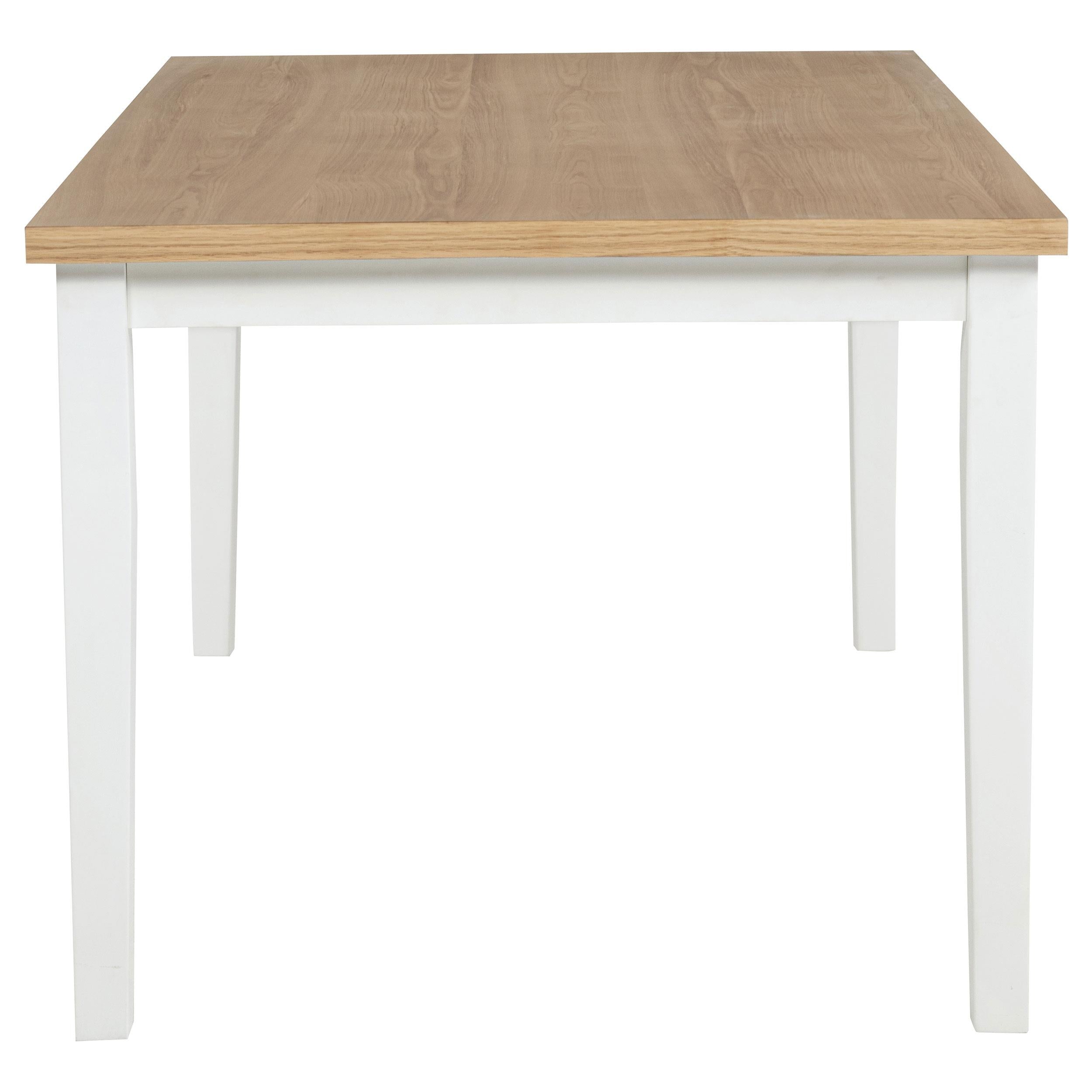  Coaster Furniture Andrews 122501 66-inch Rectangular Dining Table - Light Ash/White IMAGE 2