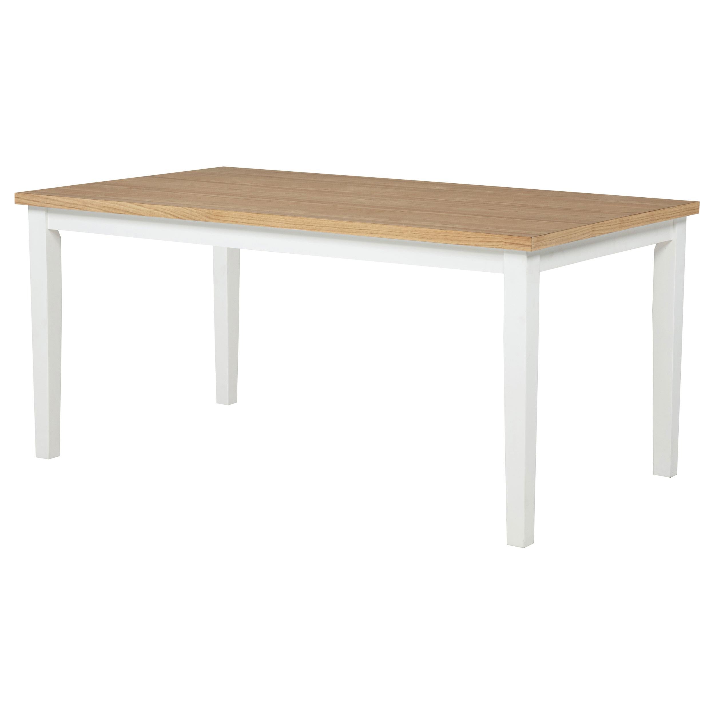  Coaster Furniture Andrews 122501 66-inch Rectangular Dining Table - Light Ash/White IMAGE 9