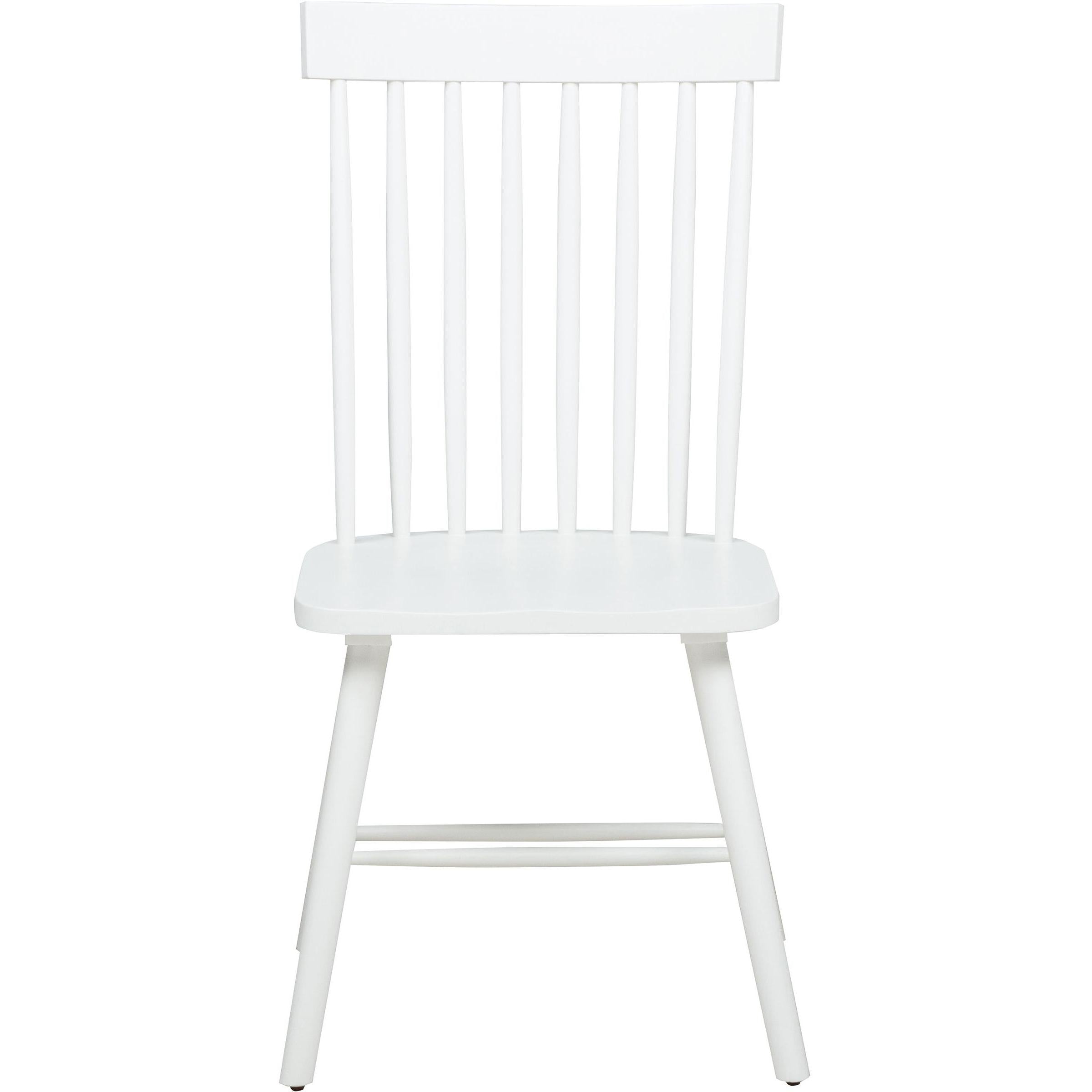 Coaster Furniture Andrews 122502WHT Set of 2 Windsor Spindle Back Dining Side Chair - White IMAGE 4