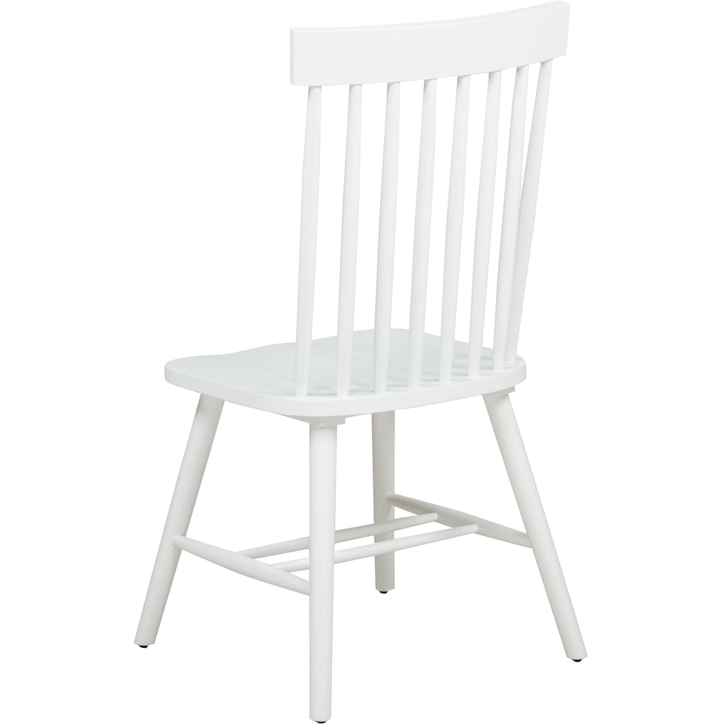  Coaster Furniture Andrews 122502WHT Set of 2 Windsor Spindle Back Dining Side Chair - White IMAGE 7