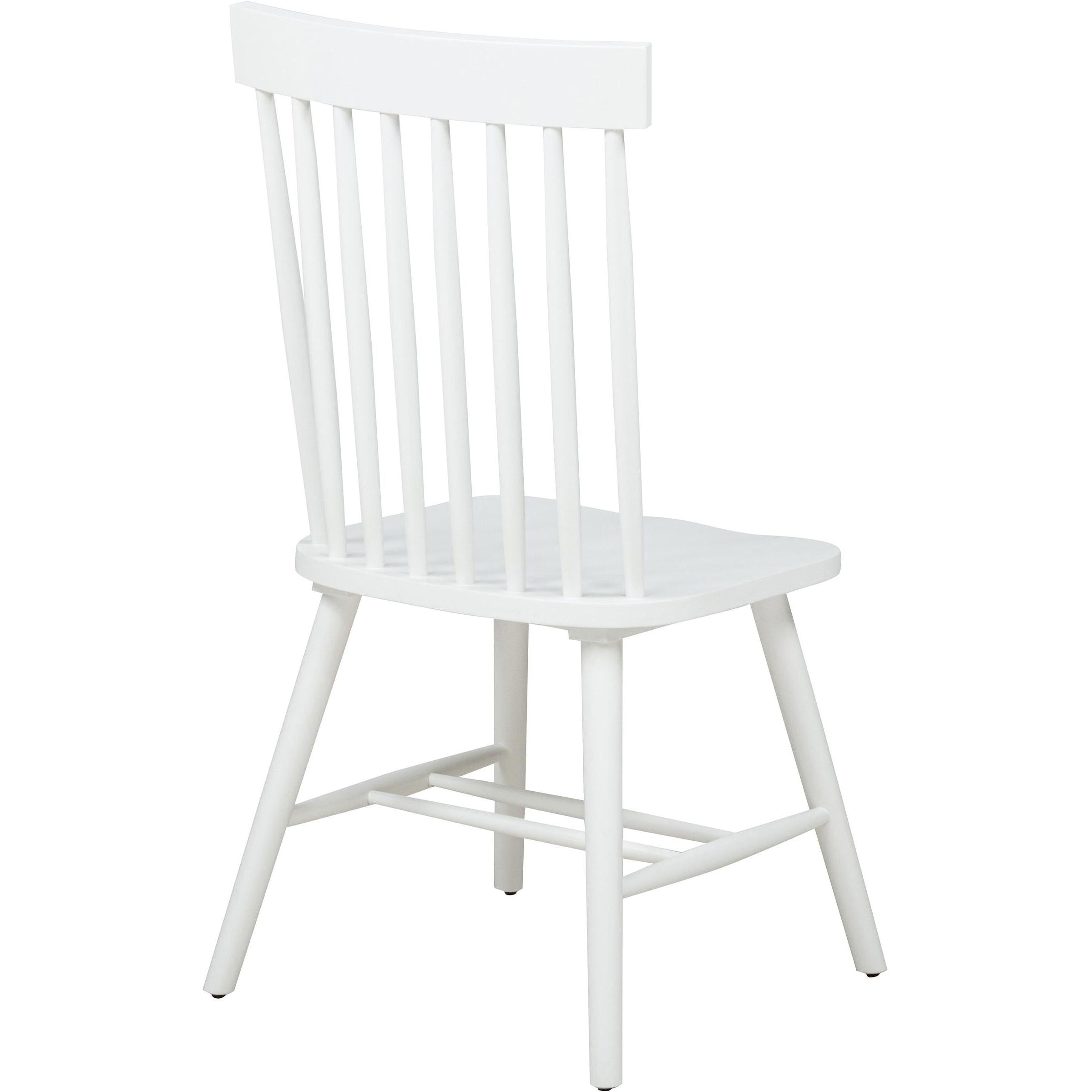  Coaster Furniture Andrews 122502WHT Set of 2 Windsor Spindle Back Dining Side Chair - White IMAGE 9