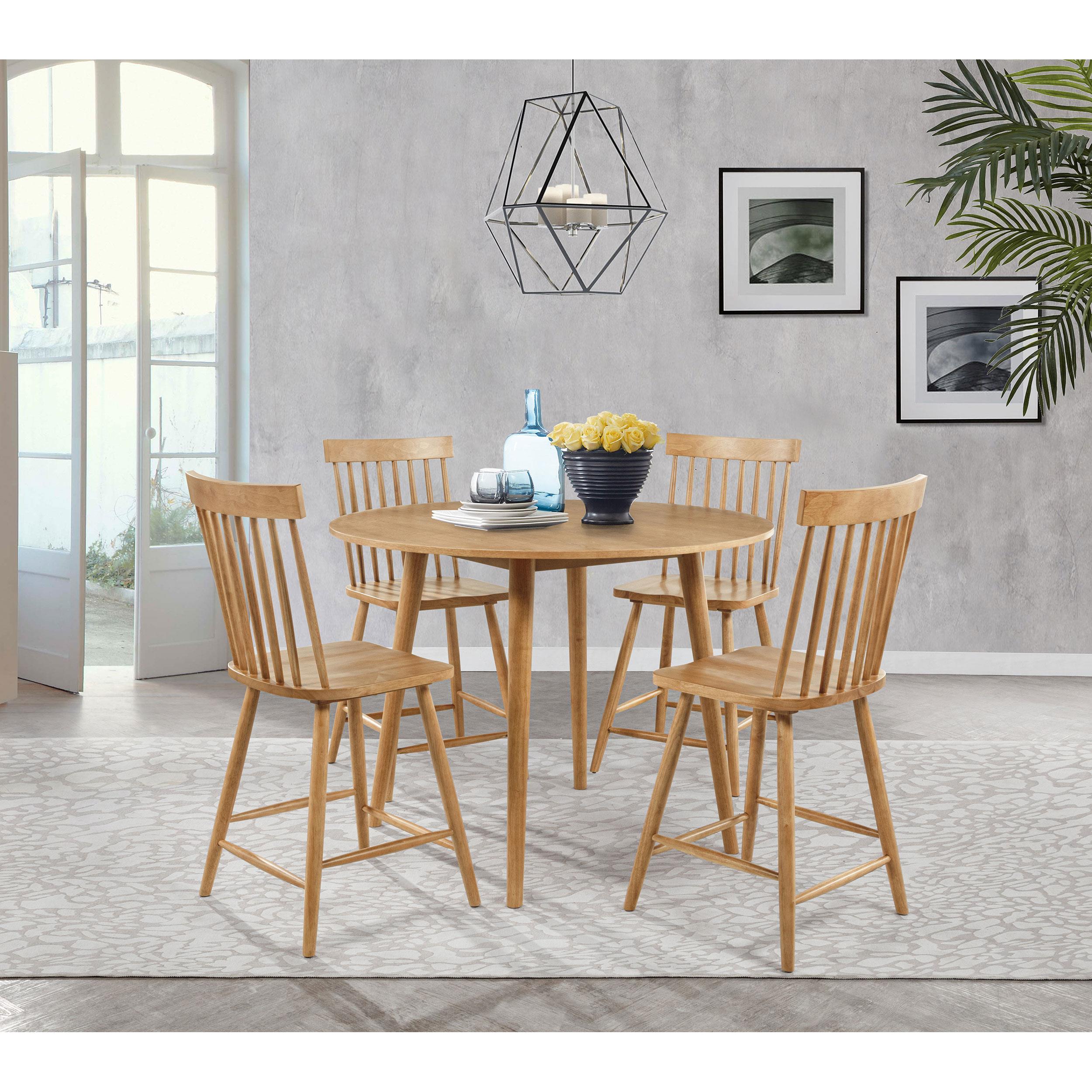  Coaster Furniture Andrews 122508 48-inch Round Counter Height Dining Table - Light Ash IMAGE 3