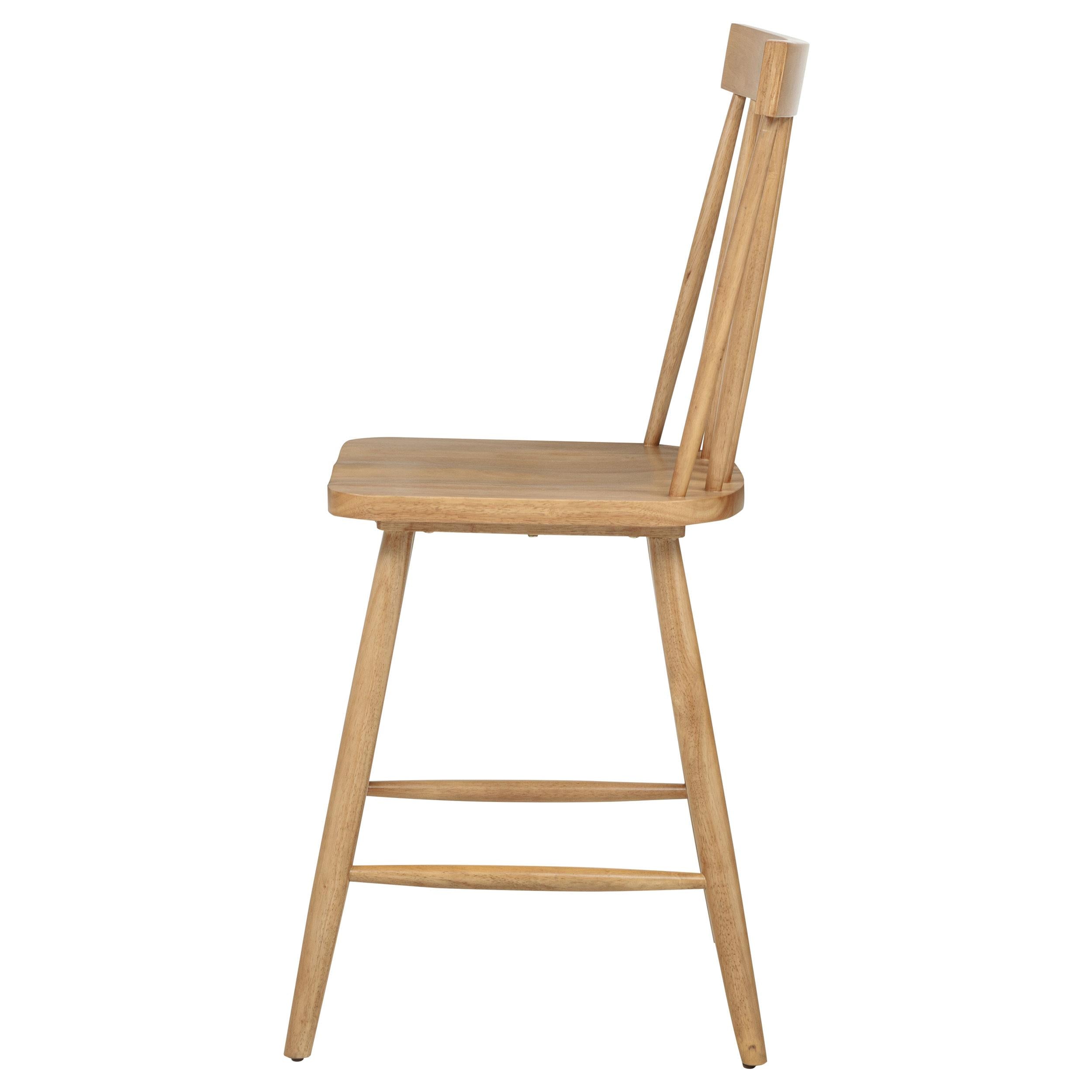  Coaster Furniture Andrews 122509 Set of 2 Windsor Counter Height Dining Side Chair - Light Ash IMAGE 5
