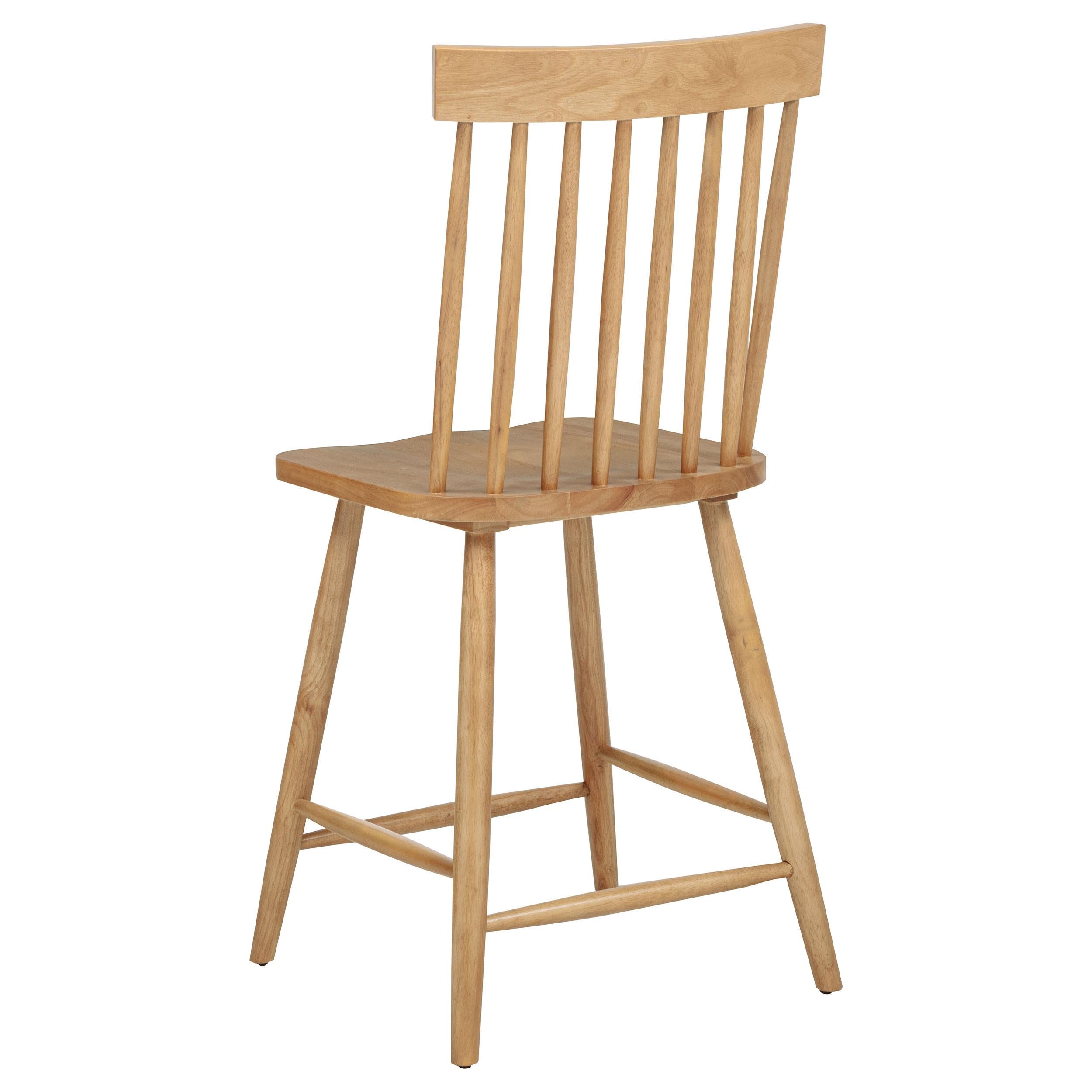  Coaster Furniture Andrews 122509 Set of 2 Windsor Counter Height Dining Side Chair - Light Ash IMAGE 7