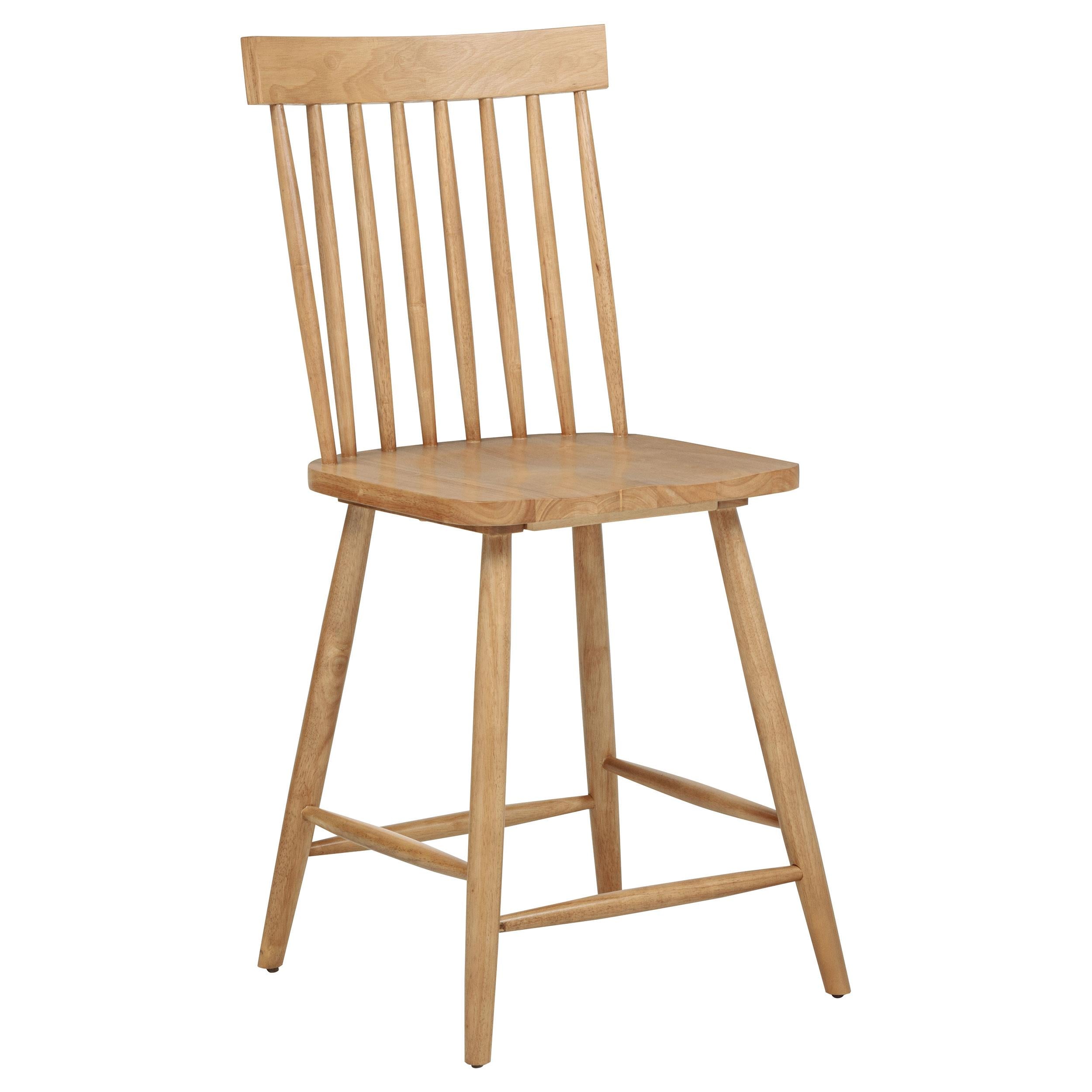  Coaster Furniture Andrews 122509 Set of 2 Windsor Counter Height Dining Side Chair - Light Ash IMAGE 8