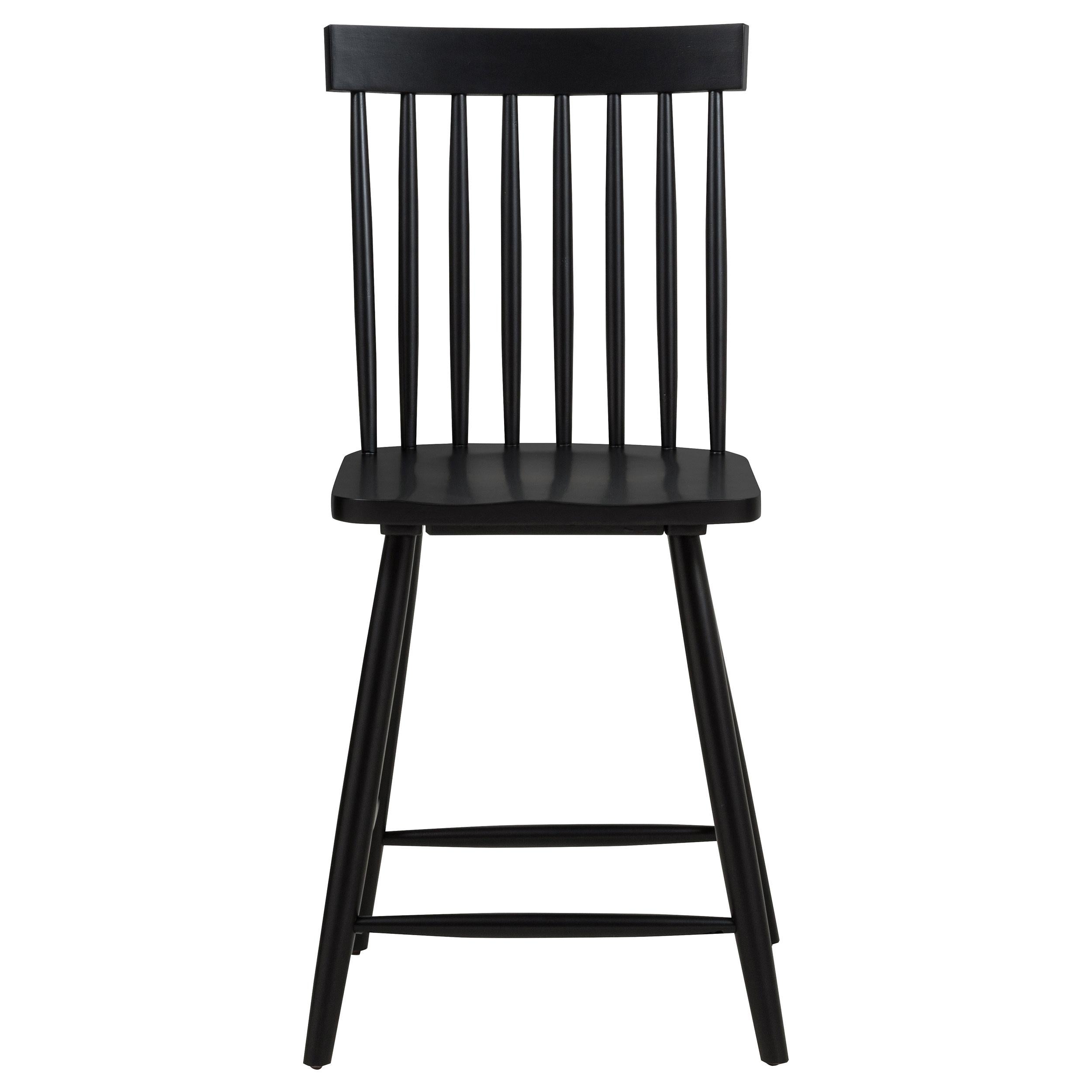  Coaster Furniture Andrews 122509BLK Set of 2 Windsor Counter Height Dining Side Chair - Black IMAGE 10