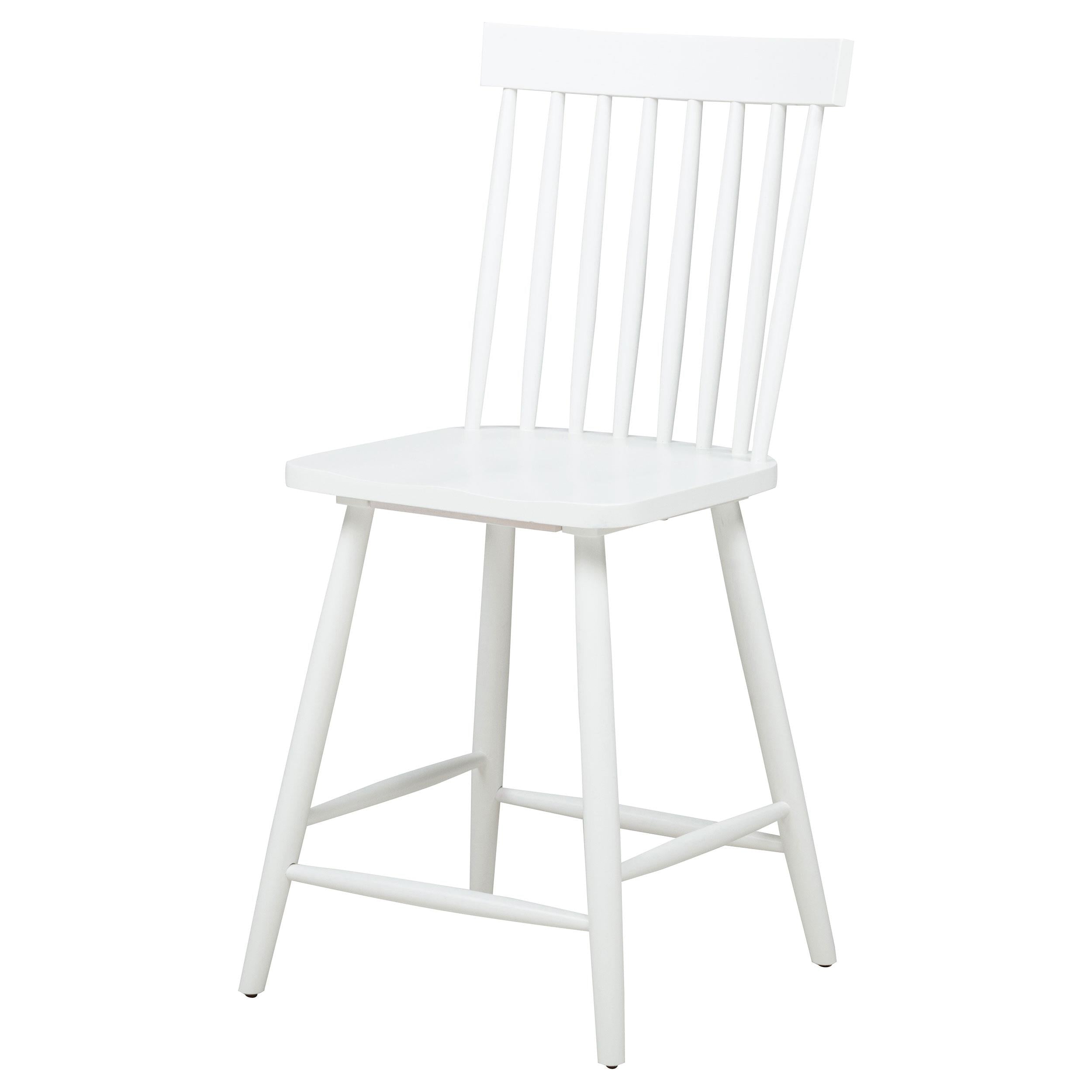  Coaster Furniture Andrews 122509WHT Set of 2 Windsor Counter Height Dining Side Chair - White IMAGE 3