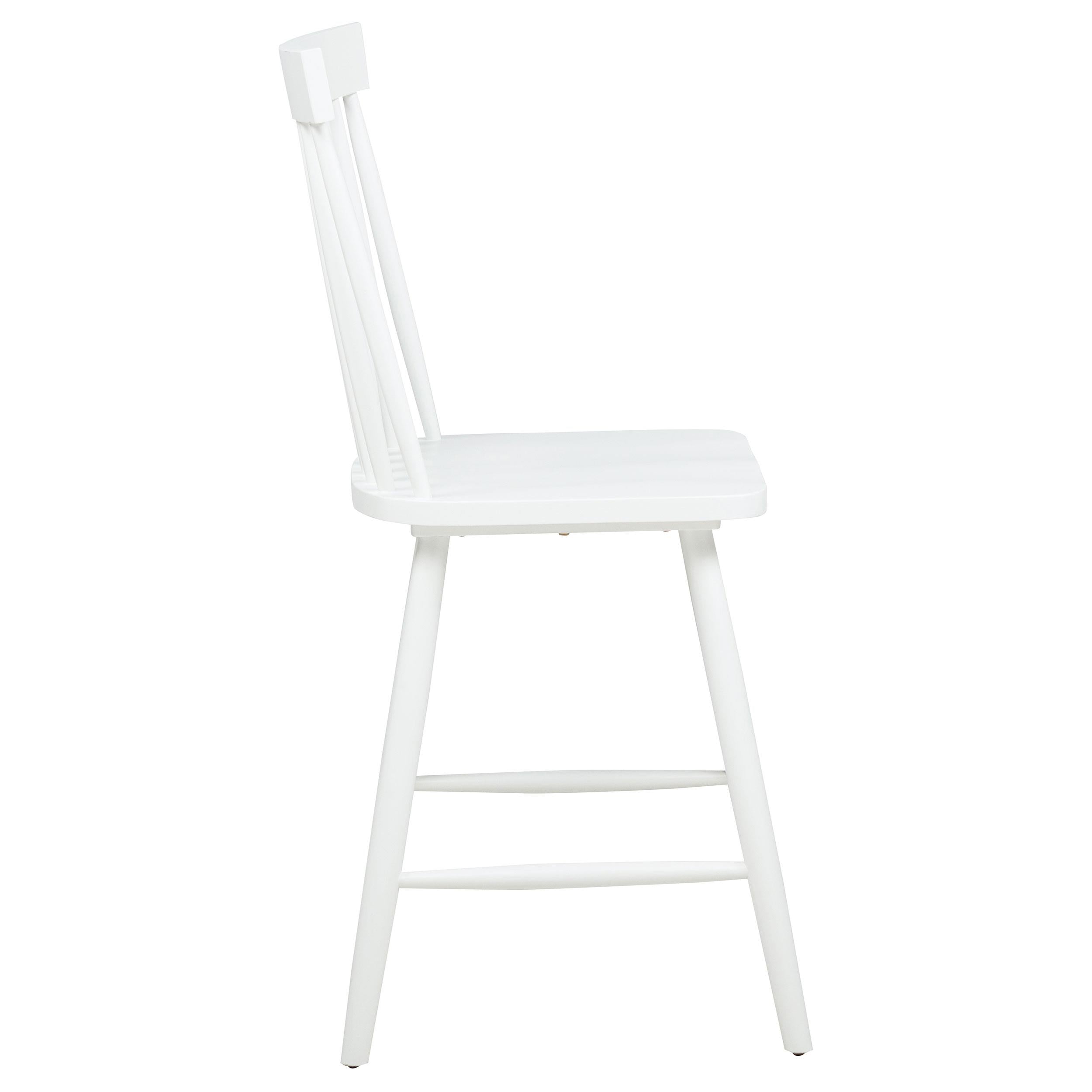  Coaster Furniture Andrews 122509WHT Set of 2 Windsor Counter Height Dining Side Chair - White IMAGE 4