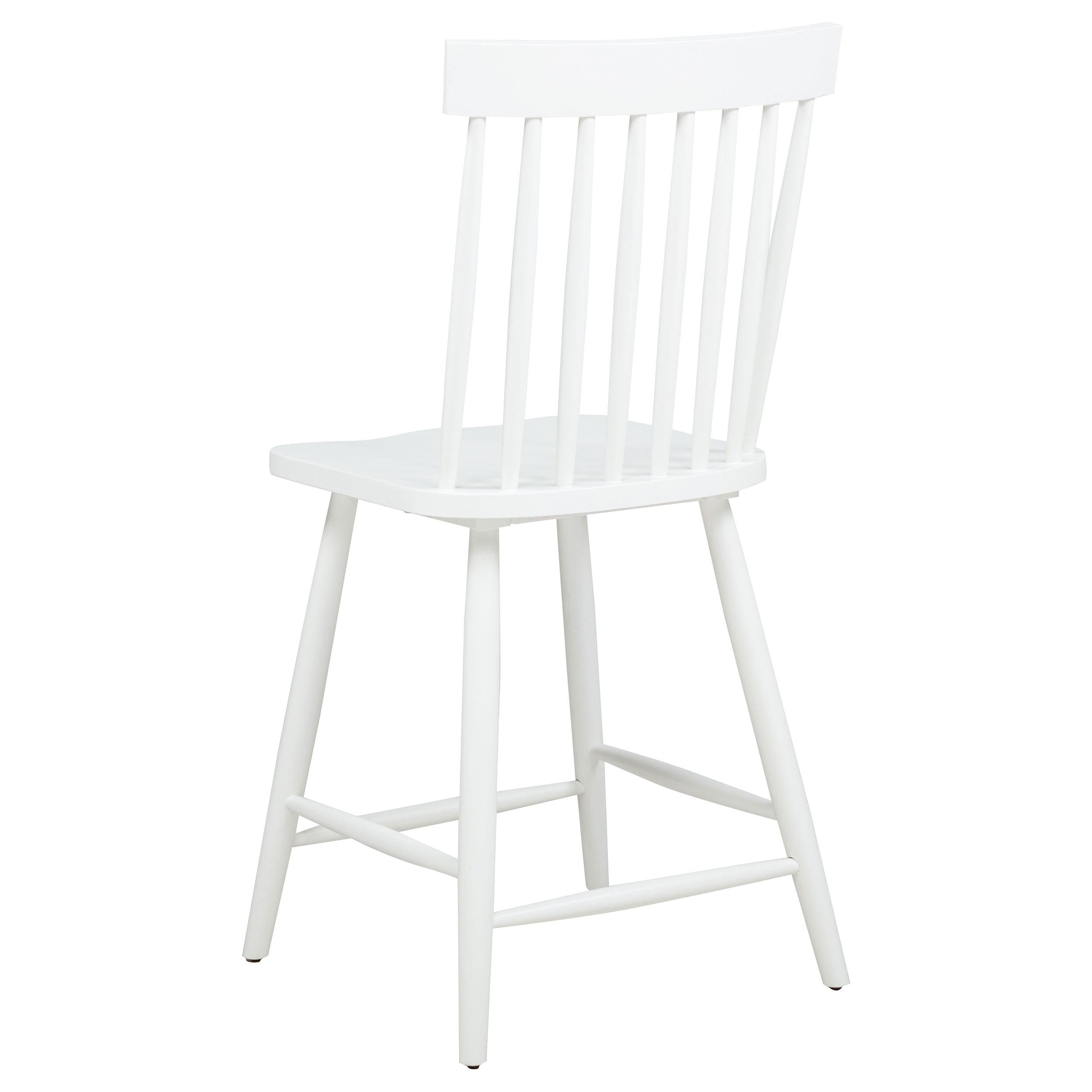  Coaster Furniture Andrews 122509WHT Set of 2 Windsor Counter Height Dining Side Chair - White IMAGE 7