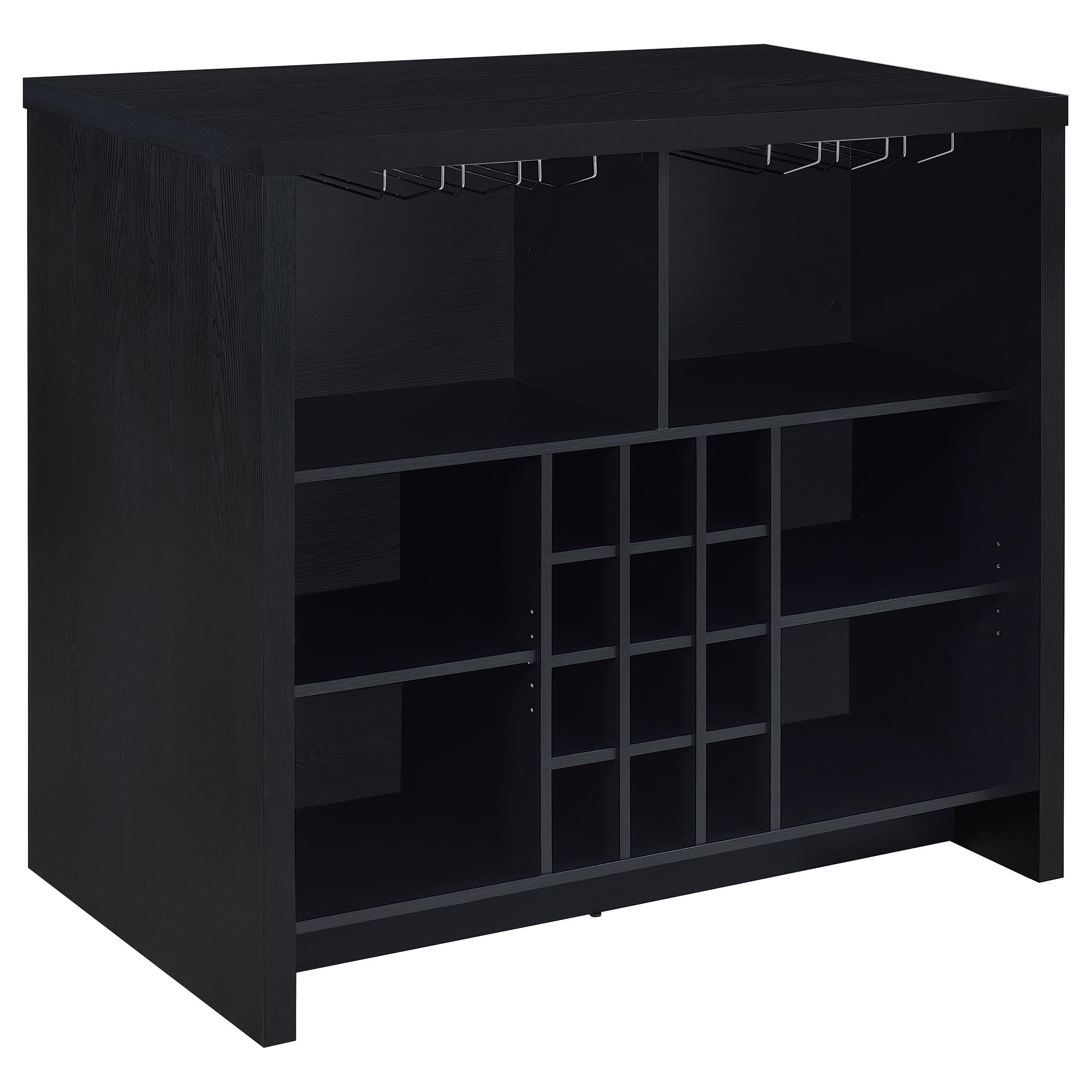  Coaster Furniture Topanga 182784 Engineered Wood Freestanding Home Bar - Black IMAGE 1