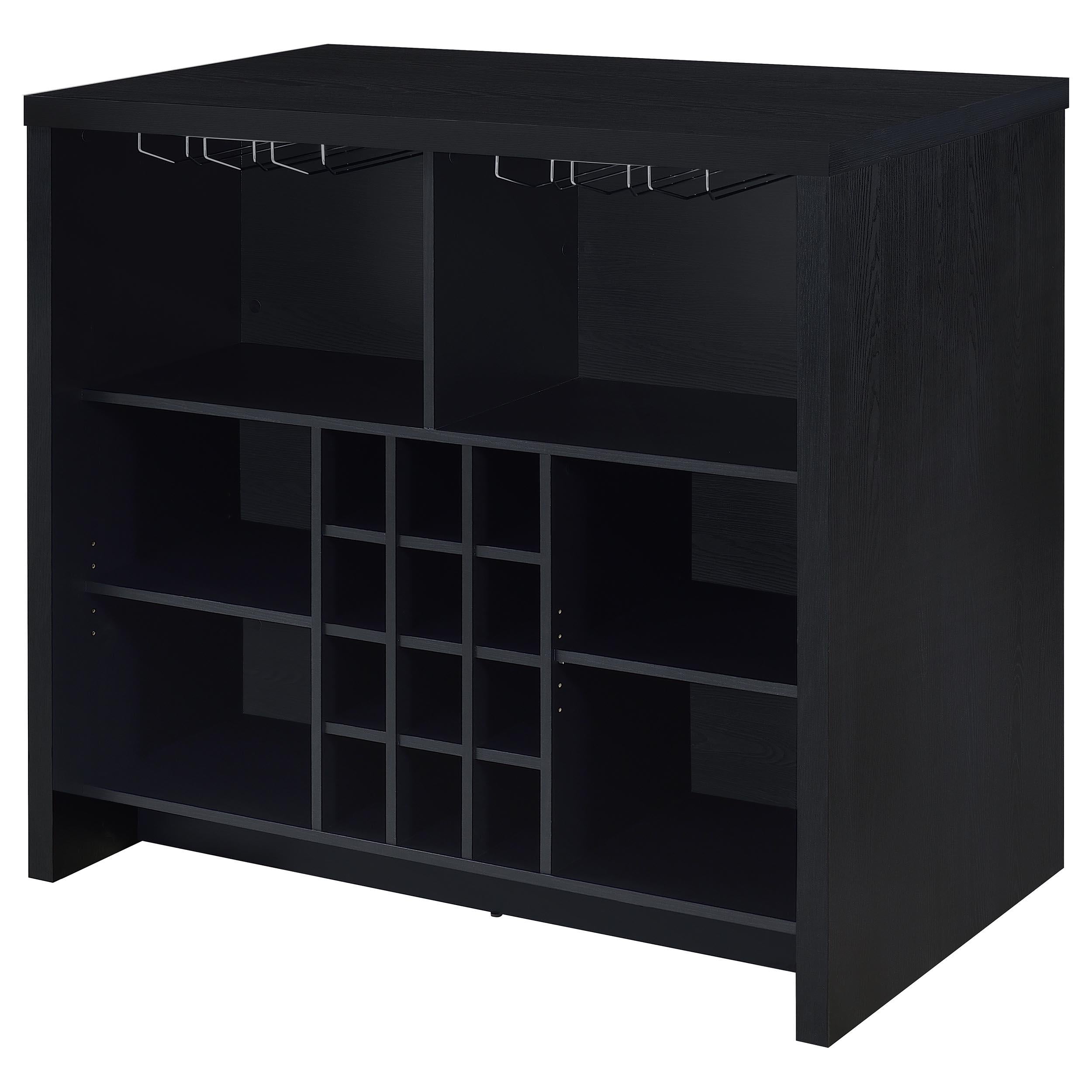  Coaster Furniture Topanga 182784 Engineered Wood Freestanding Home Bar - Black IMAGE 4