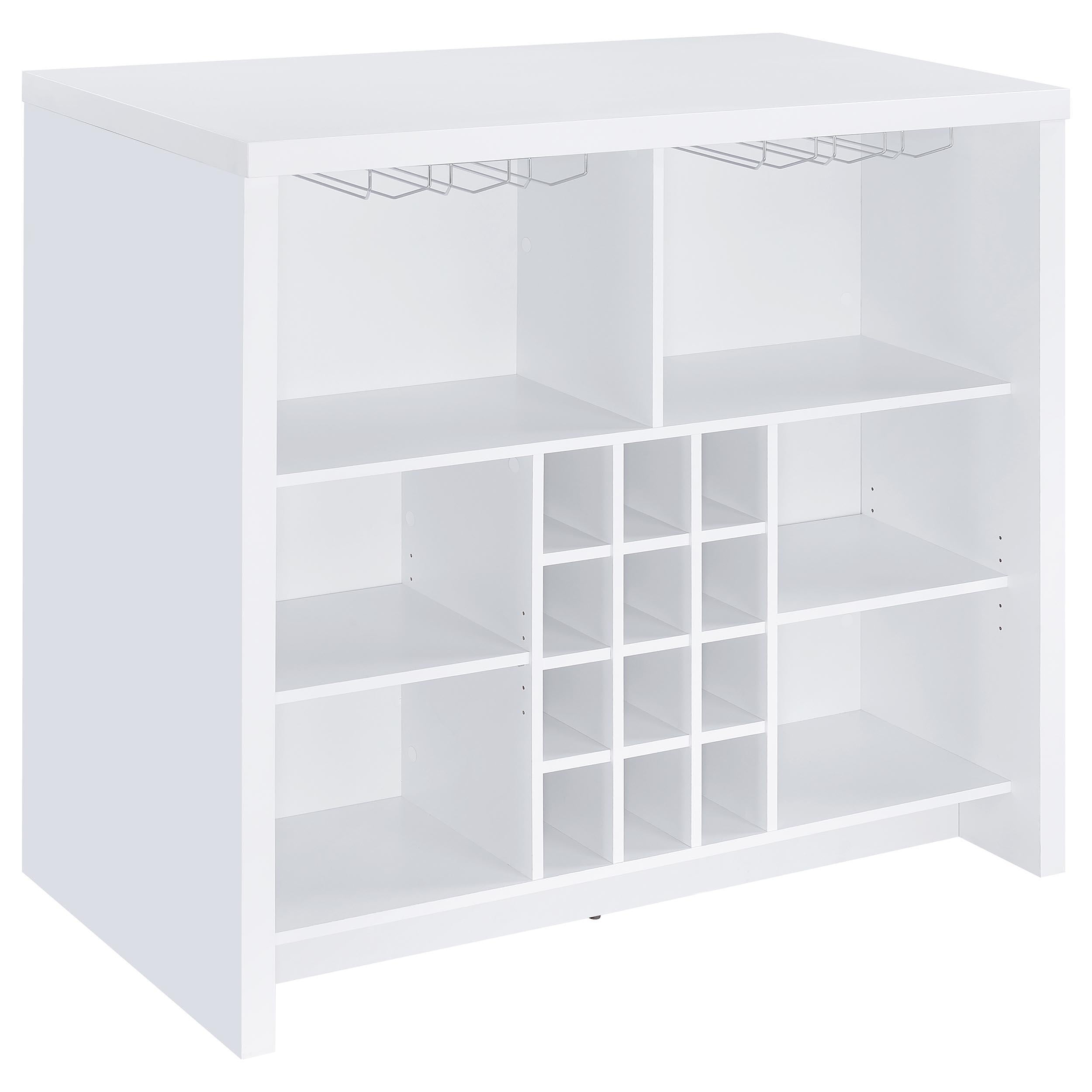  Coaster Furniture Topanga 182786 Engineered Wood Freestanding Home Bar - White IMAGE 1