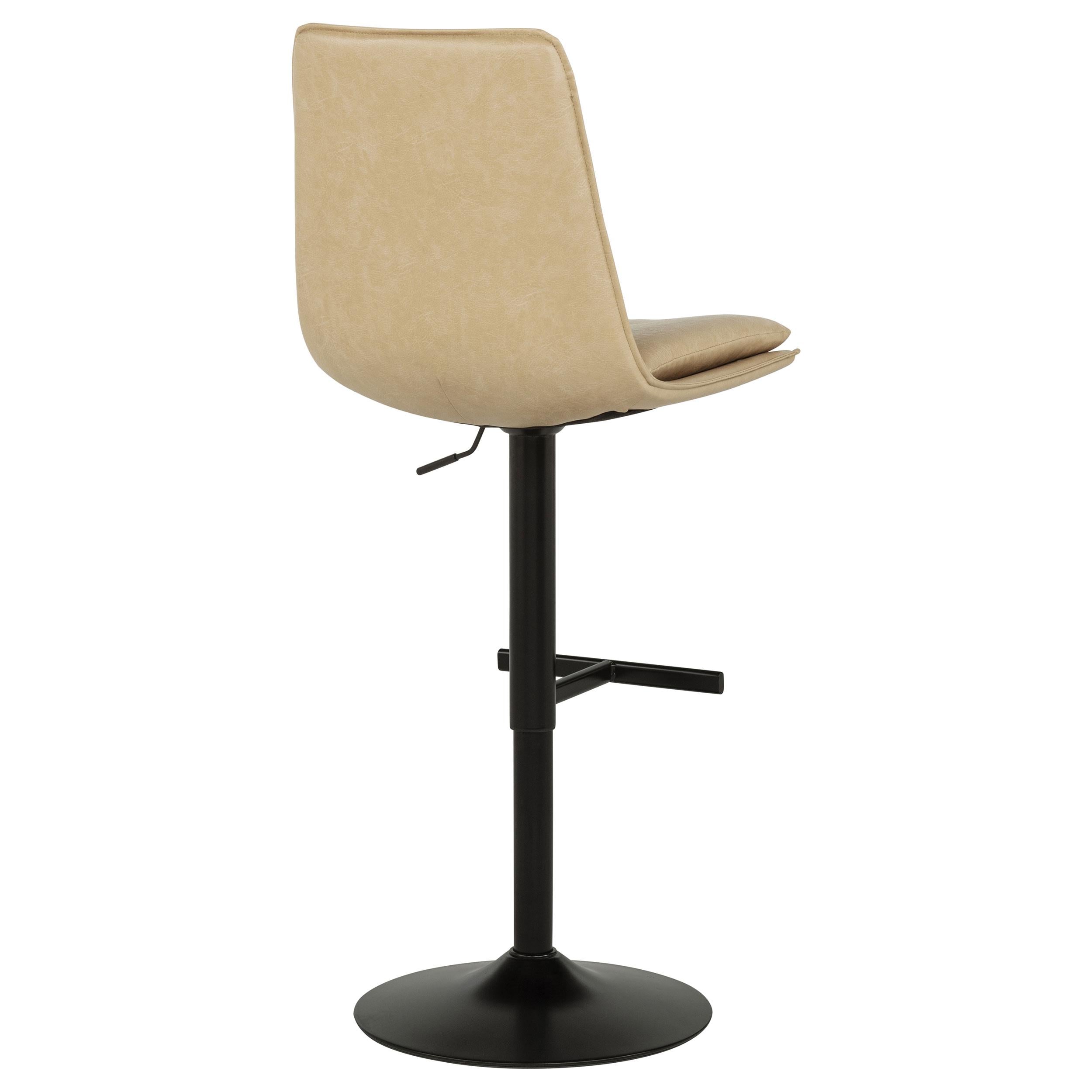  Coaster Furniture Eldridge 182957TAN Faux Leather Upholstered Adjustable Bar Stool - Coffee Tan IMAGE 7