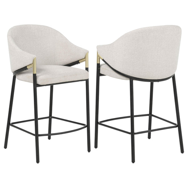 Coaster Furniture Chadwick 183436N Set of 2 Fabric Upholstered Counter Height Chair - Beige
