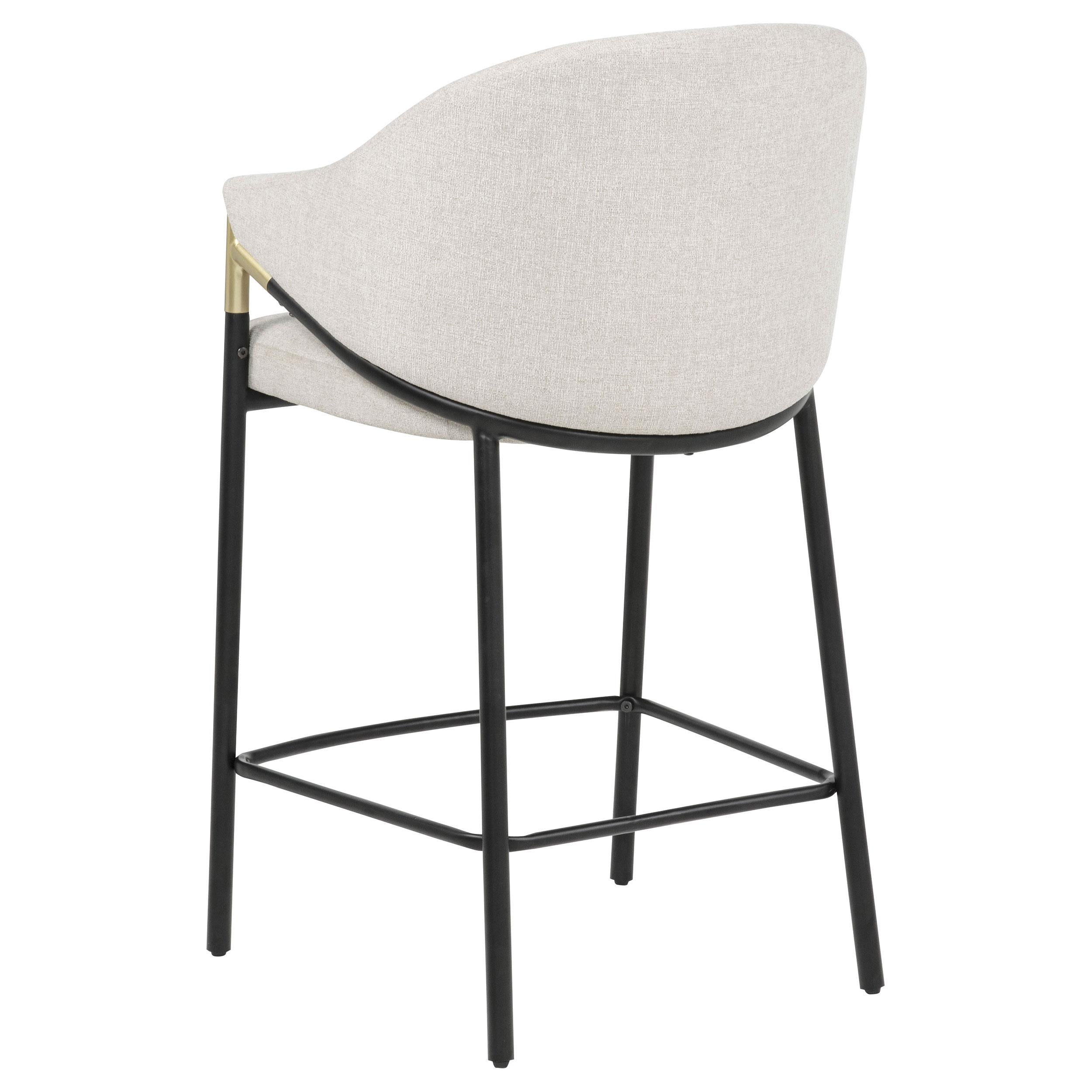  Coaster Furniture Chadwick 183436N Set of 2 Fabric Upholstered Counter Height Chair - Beige IMAGE 4