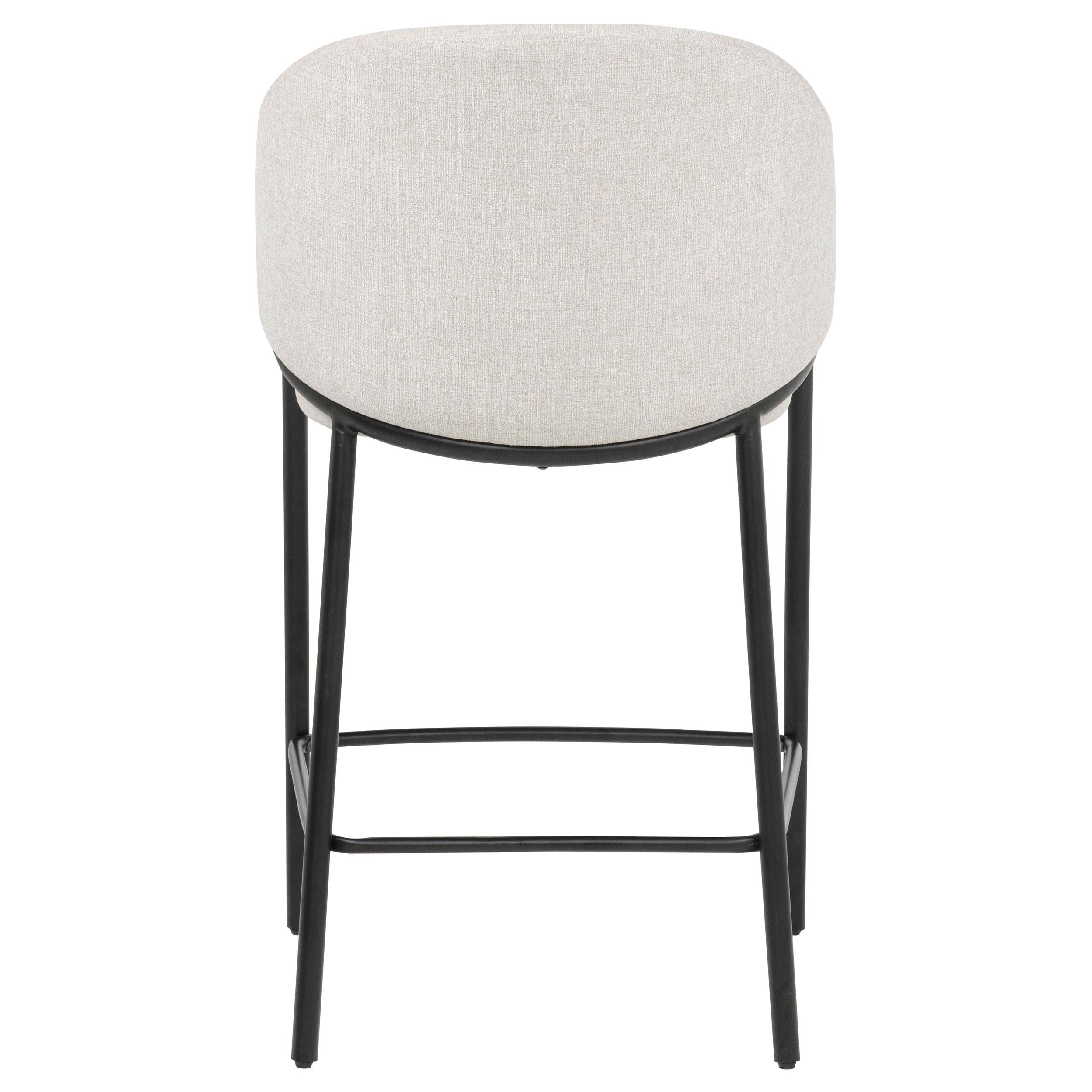  Coaster Furniture Chadwick 183436N Set of 2 Fabric Upholstered Counter Height Chair - Beige IMAGE 6