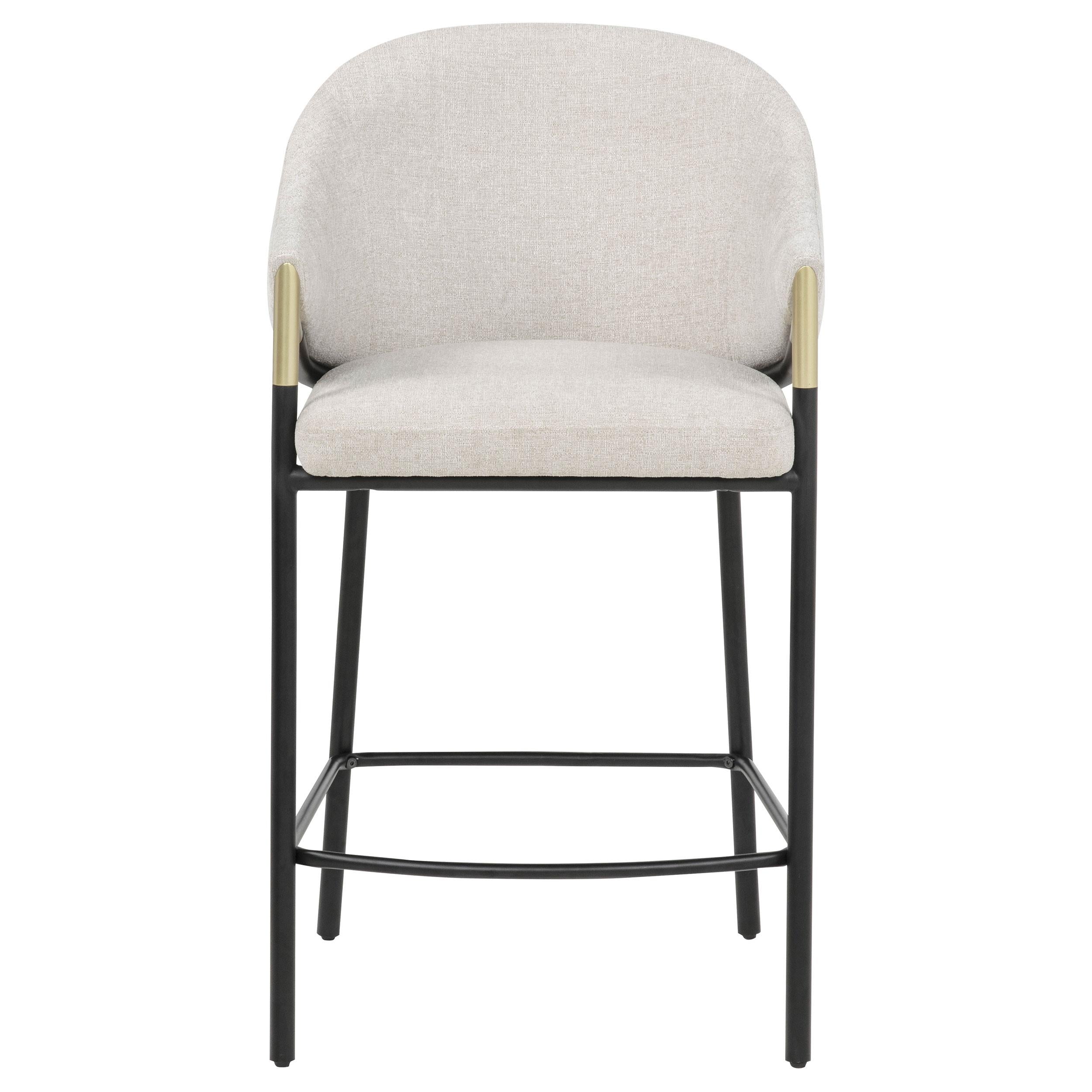  Coaster Furniture Chadwick 183436N Set of 2 Fabric Upholstered Counter Height Chair - Beige IMAGE 7