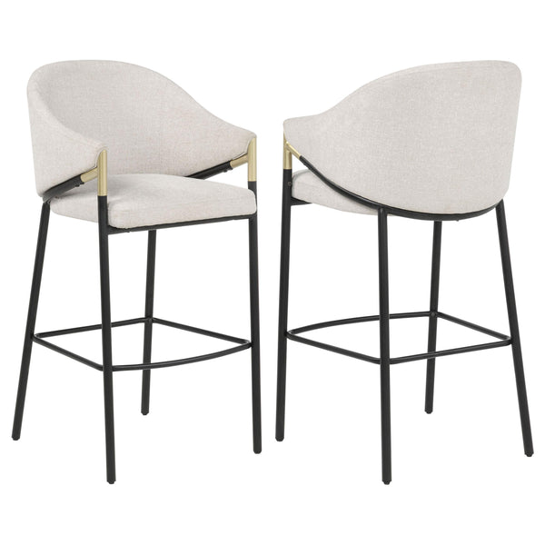 Coaster Furniture Chadwick 183437N Set of 2 Fabric Upholstered Bar Chair - Beige
