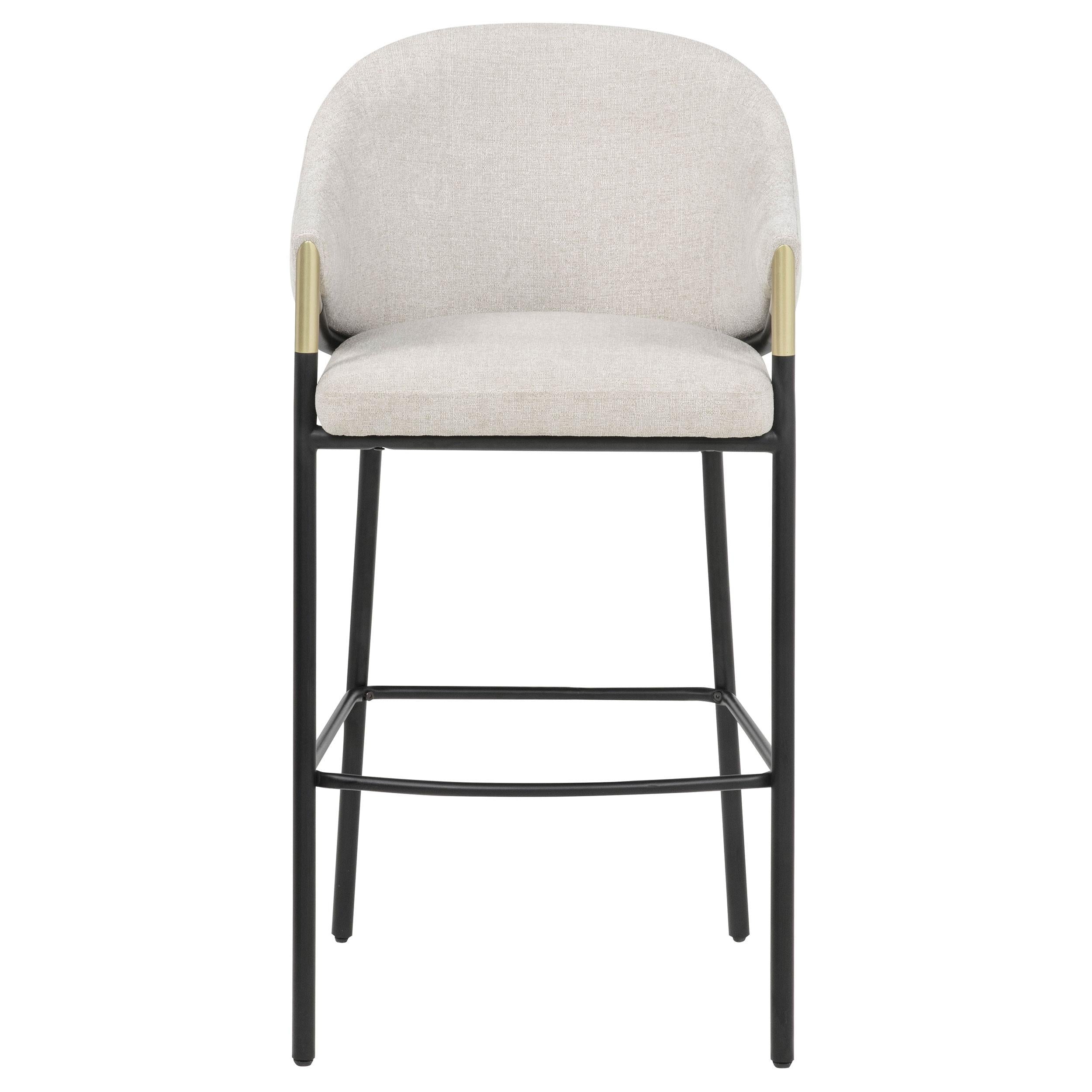  Coaster Furniture Chadwick 183437N Set of 2 Fabric Upholstered Bar Chair - Beige IMAGE 8