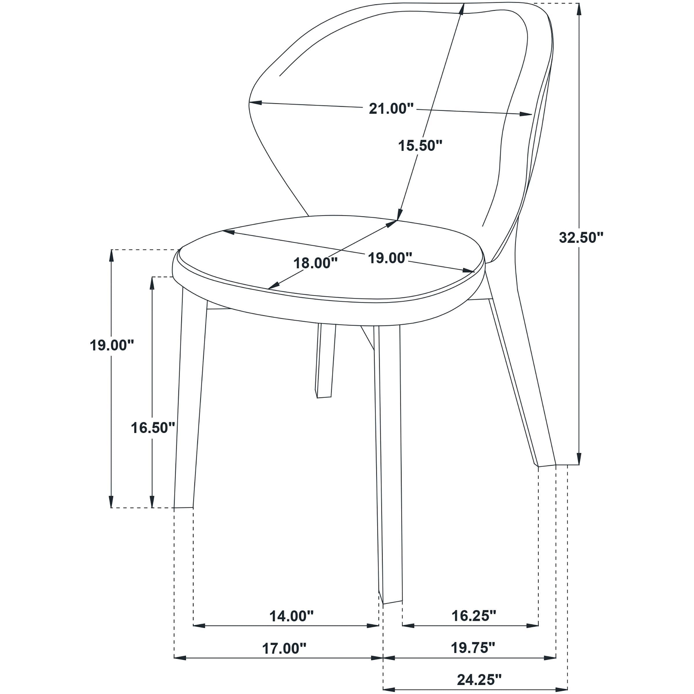  Coaster Furniture Randolph 192522 Set of 2 Dining Side Chair - Butterscotch/Brown IMAGE 14