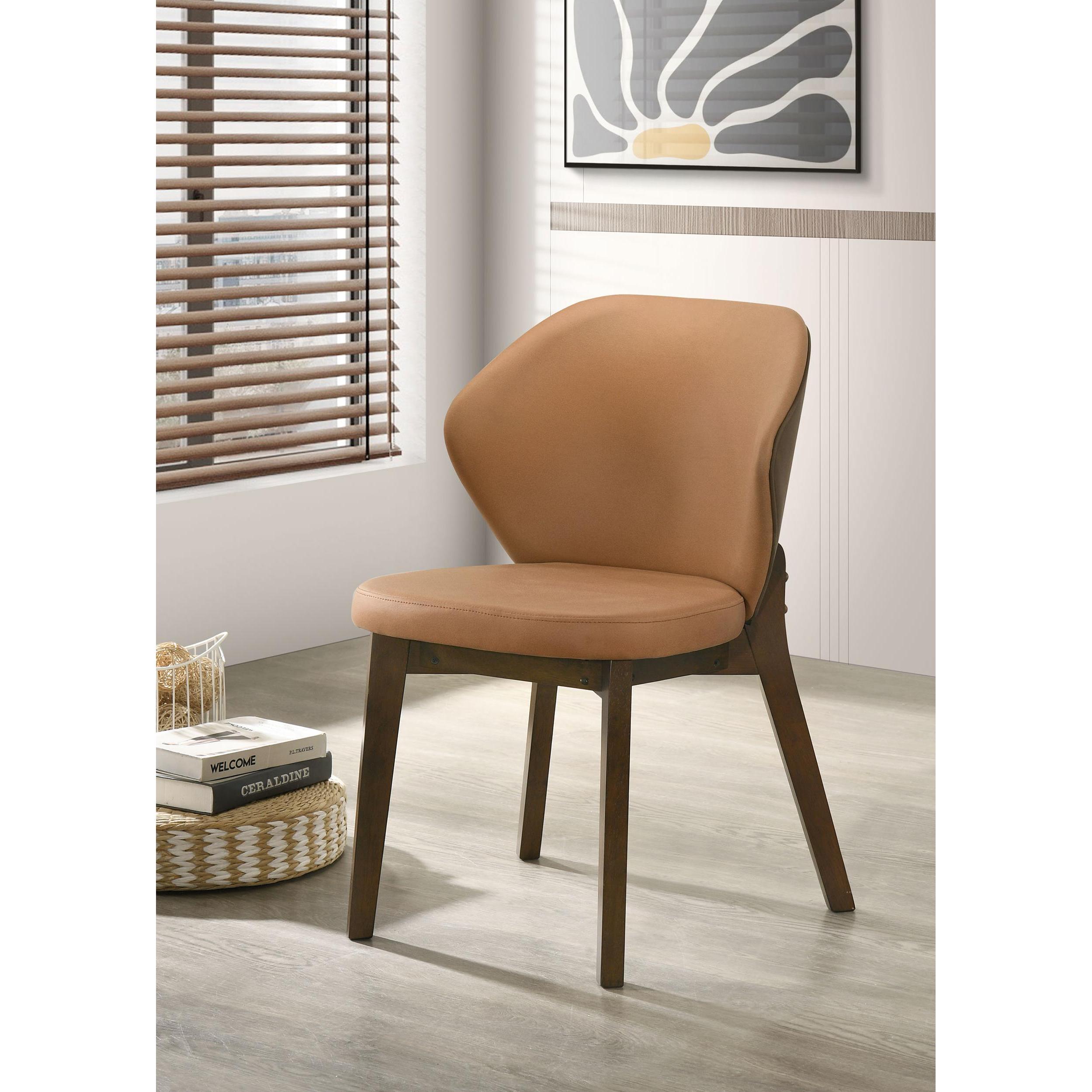  Coaster Furniture Randolph 192522 Set of 2 Dining Side Chair - Butterscotch/Brown IMAGE 2