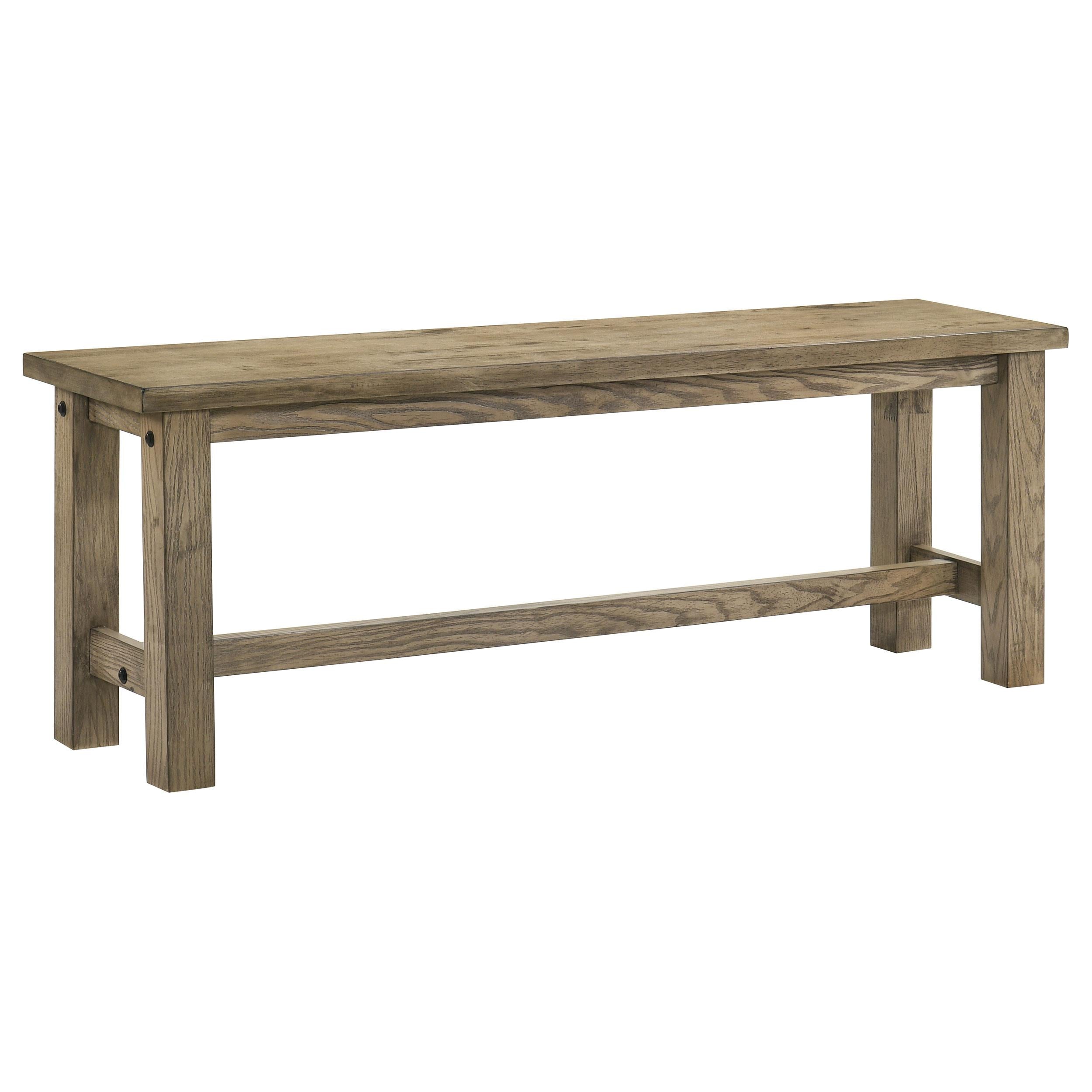  Coaster Furniture Cardova 192923 51-inch Solid Wood Dining Bench - Vineyard Oak IMAGE 1