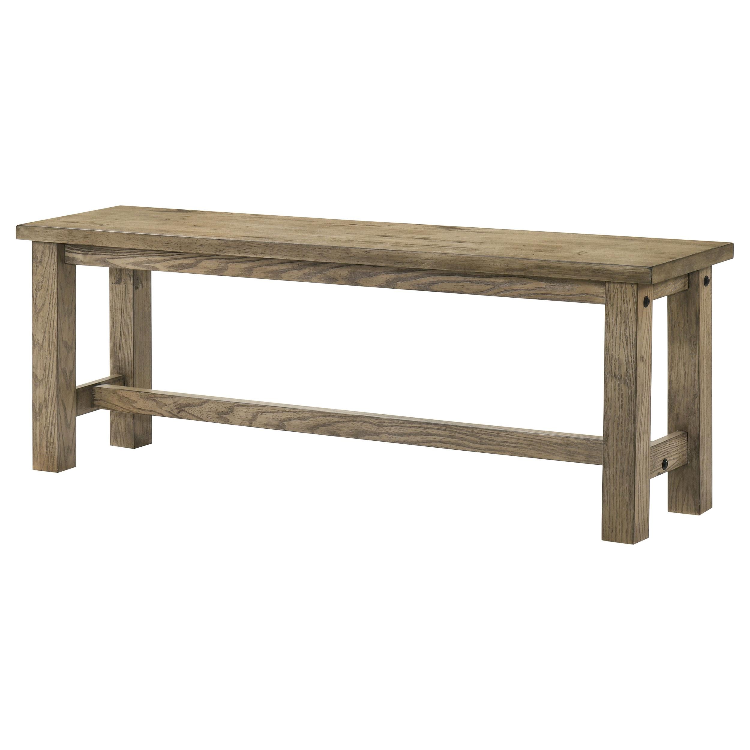  Coaster Furniture Cardova 192923 51-inch Solid Wood Dining Bench - Vineyard Oak IMAGE 2