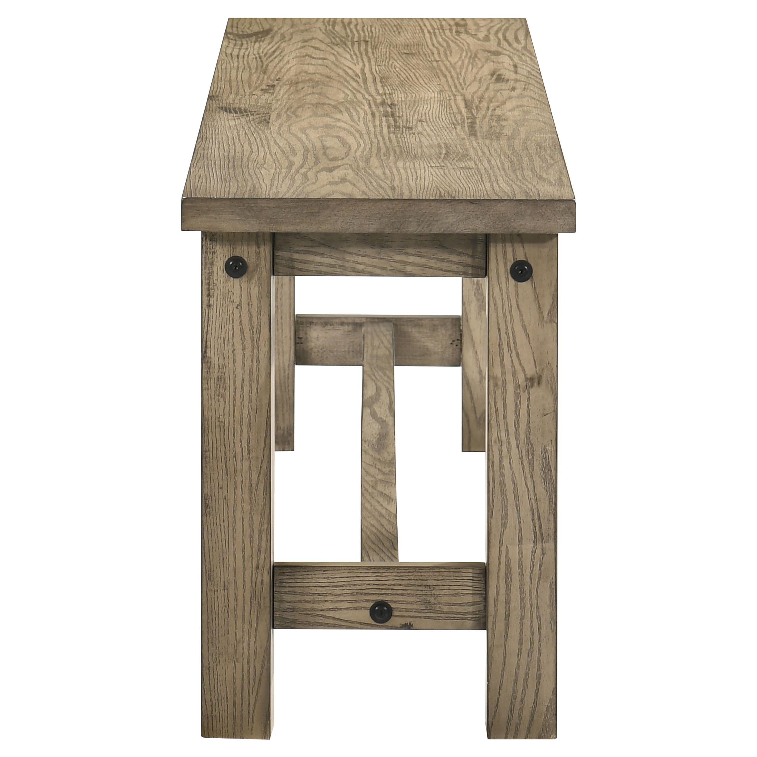  Coaster Furniture Cardova 192923 51-inch Solid Wood Dining Bench - Vineyard Oak IMAGE 4