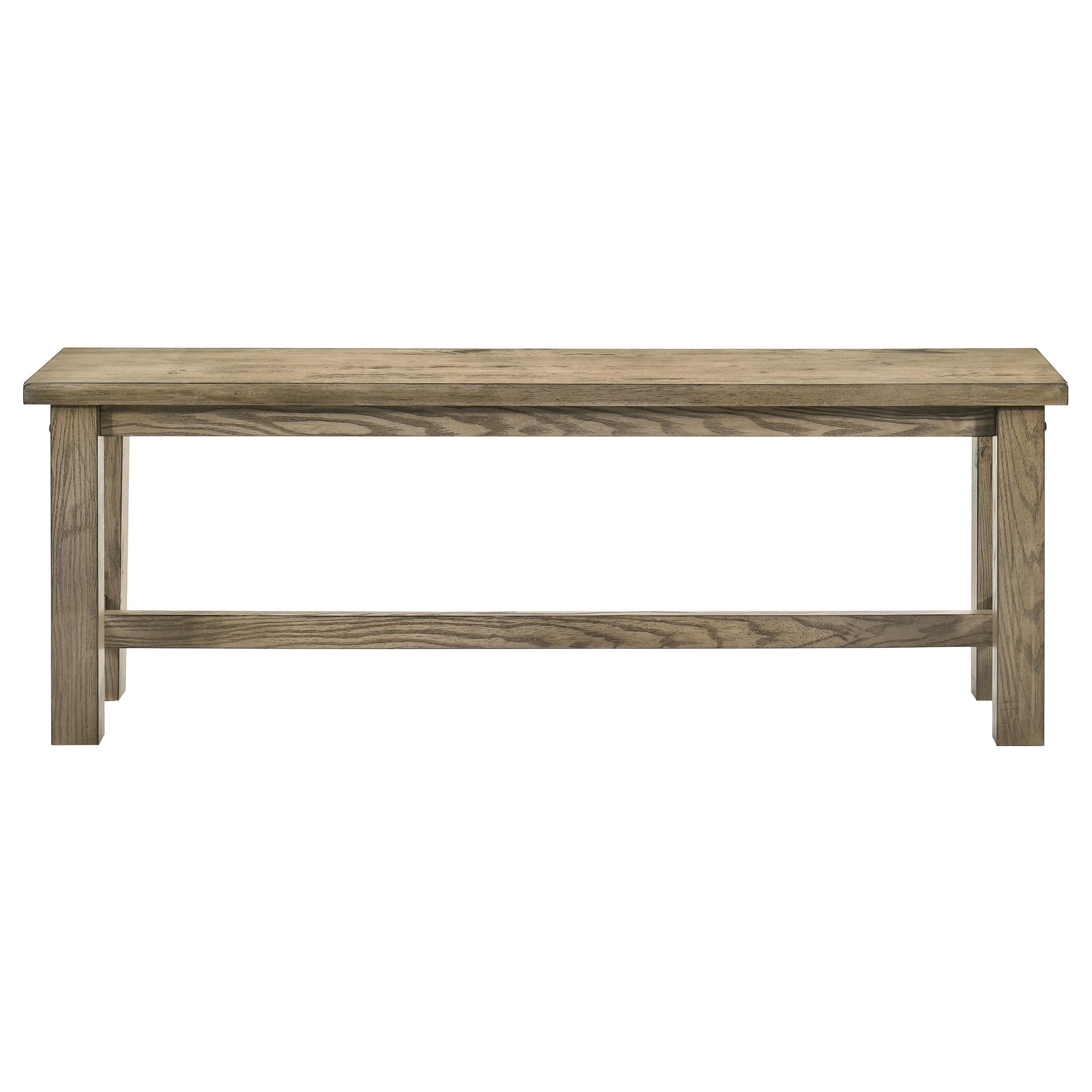  Coaster Furniture Cardova 192923 51-inch Solid Wood Dining Bench - Vineyard Oak IMAGE 7