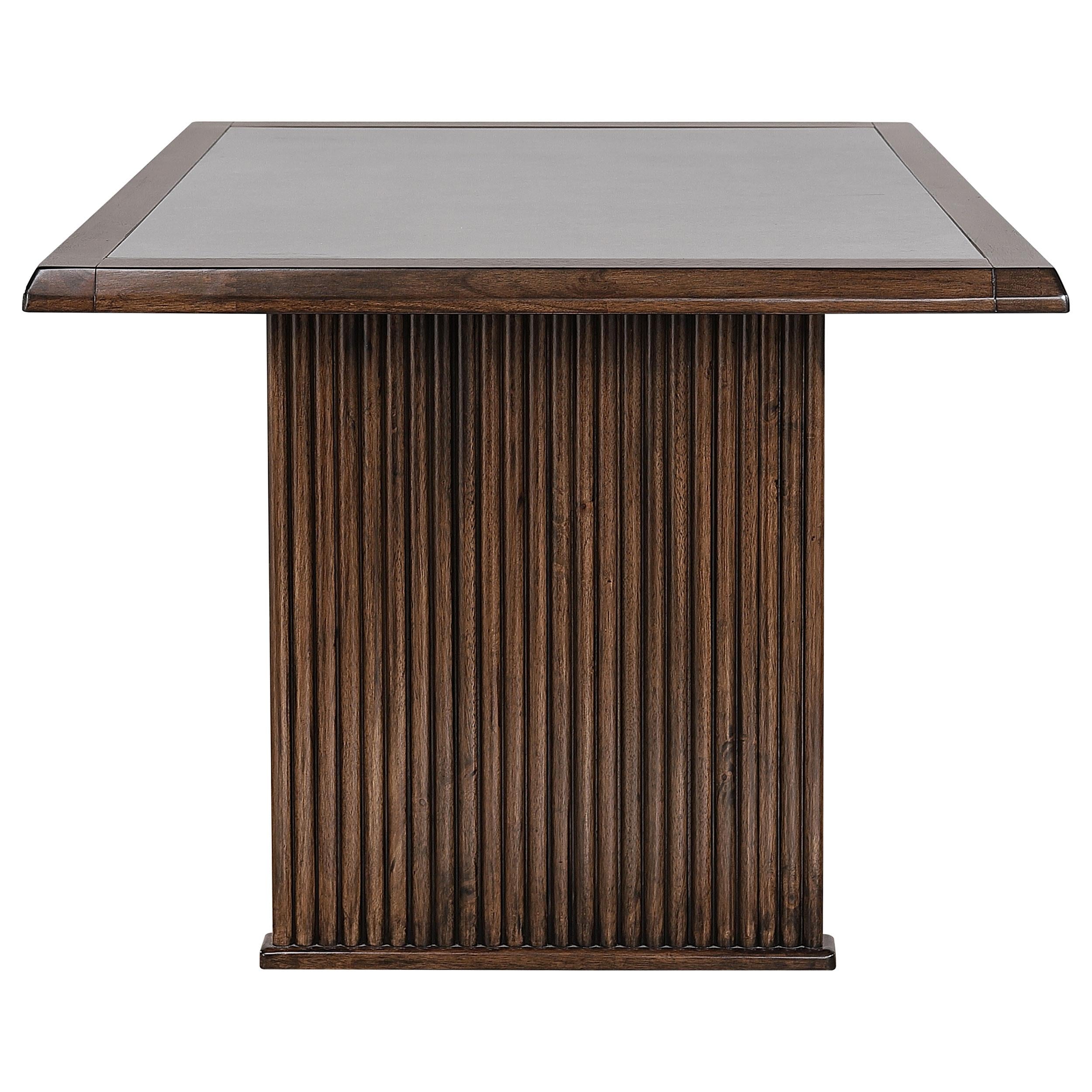  Coaster Furniture Sherwood 193591 72-inch Rectangular Dining Table - Brown IMAGE 4
