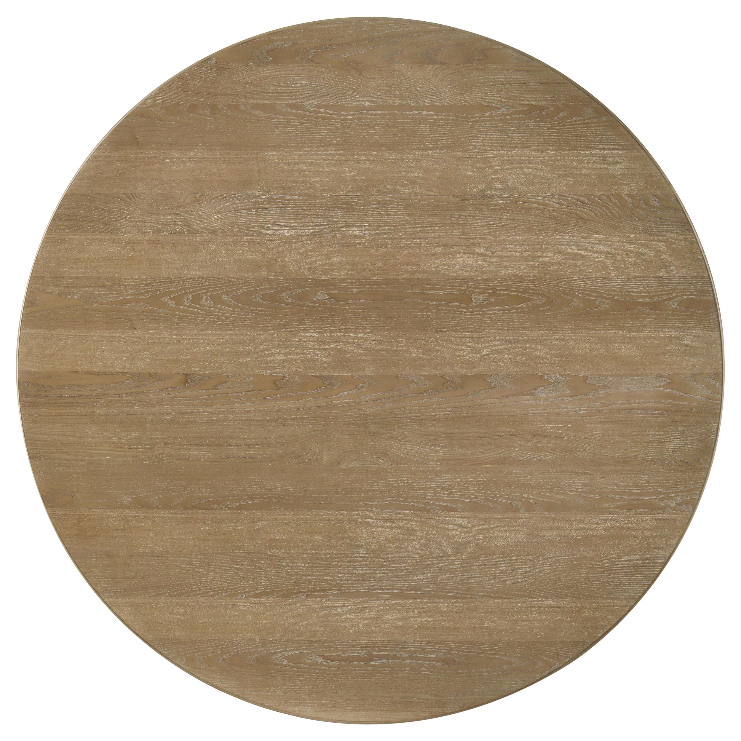  Coaster Furniture Adina 193610 53-inch Round Wood Dining Table  - Distressed Light Brown IMAGE 4