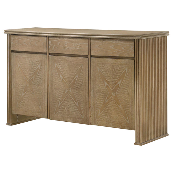 Coaster Furniture Adina 193615 3-door 59-inch Sideboard Server  - Distressed Light Brown