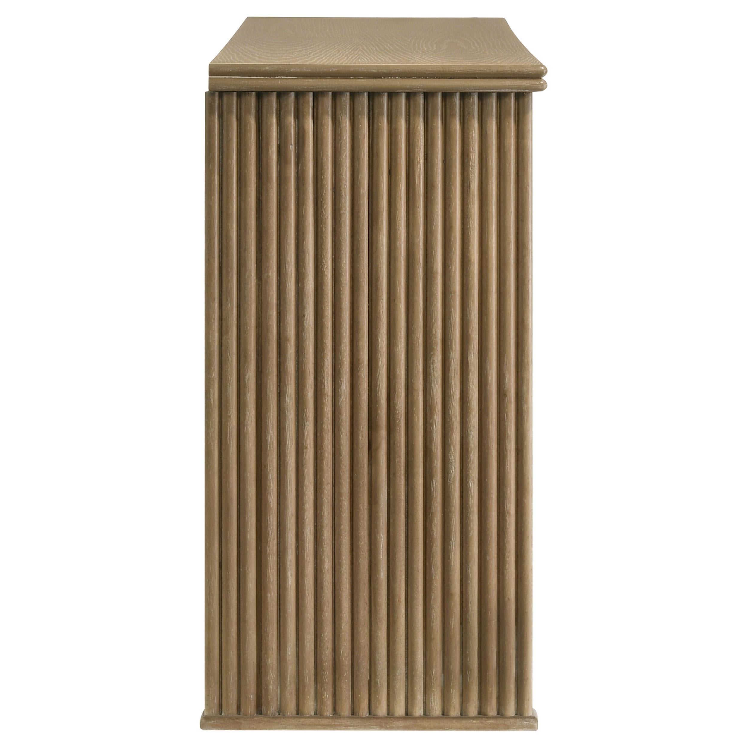  Coaster Furniture Adina 193615 3-door 59-inch Sideboard Server  - Distressed Light Brown IMAGE 5