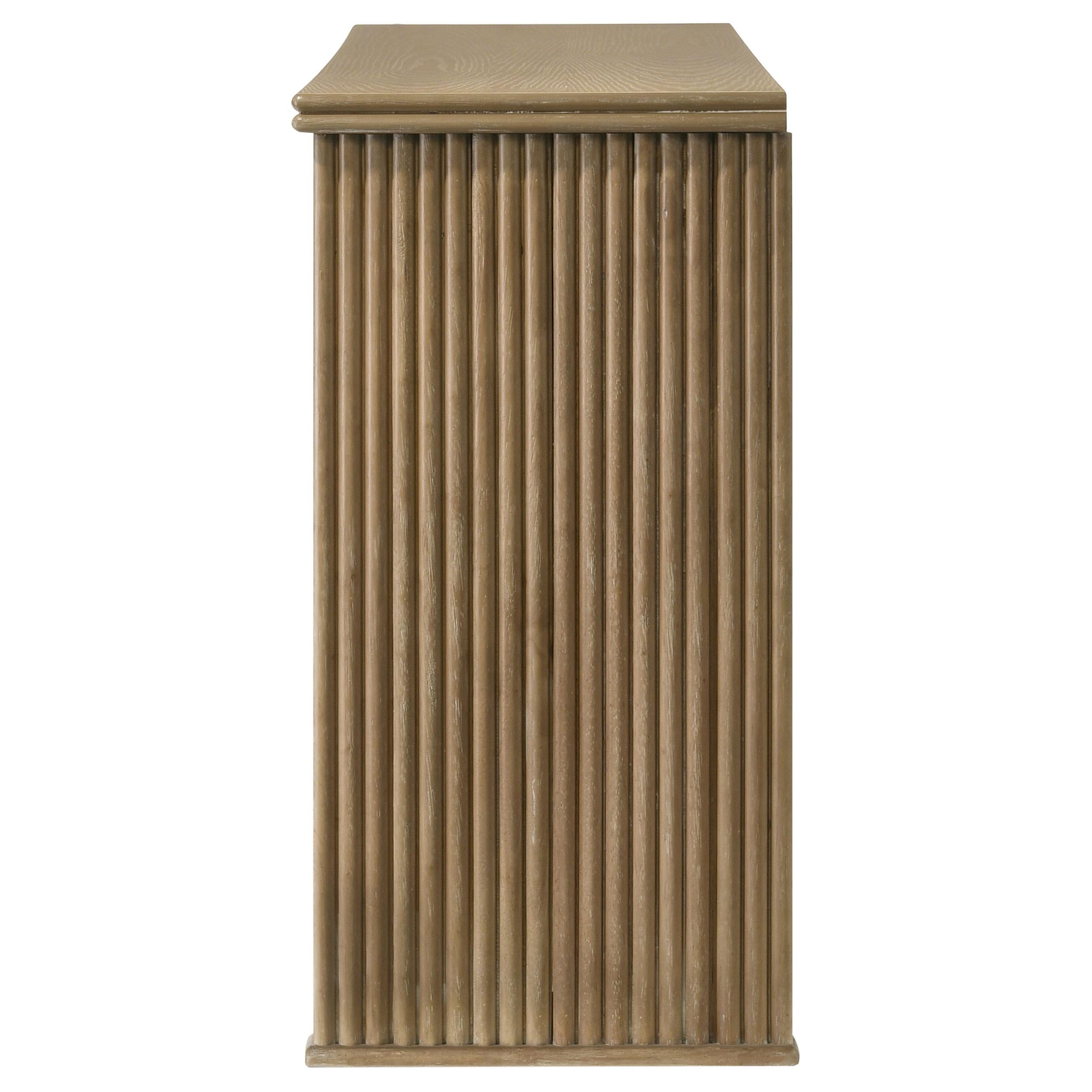  Coaster Furniture Adina 193615 3-door 59-inch Sideboard Server  - Distressed Light Brown IMAGE 6