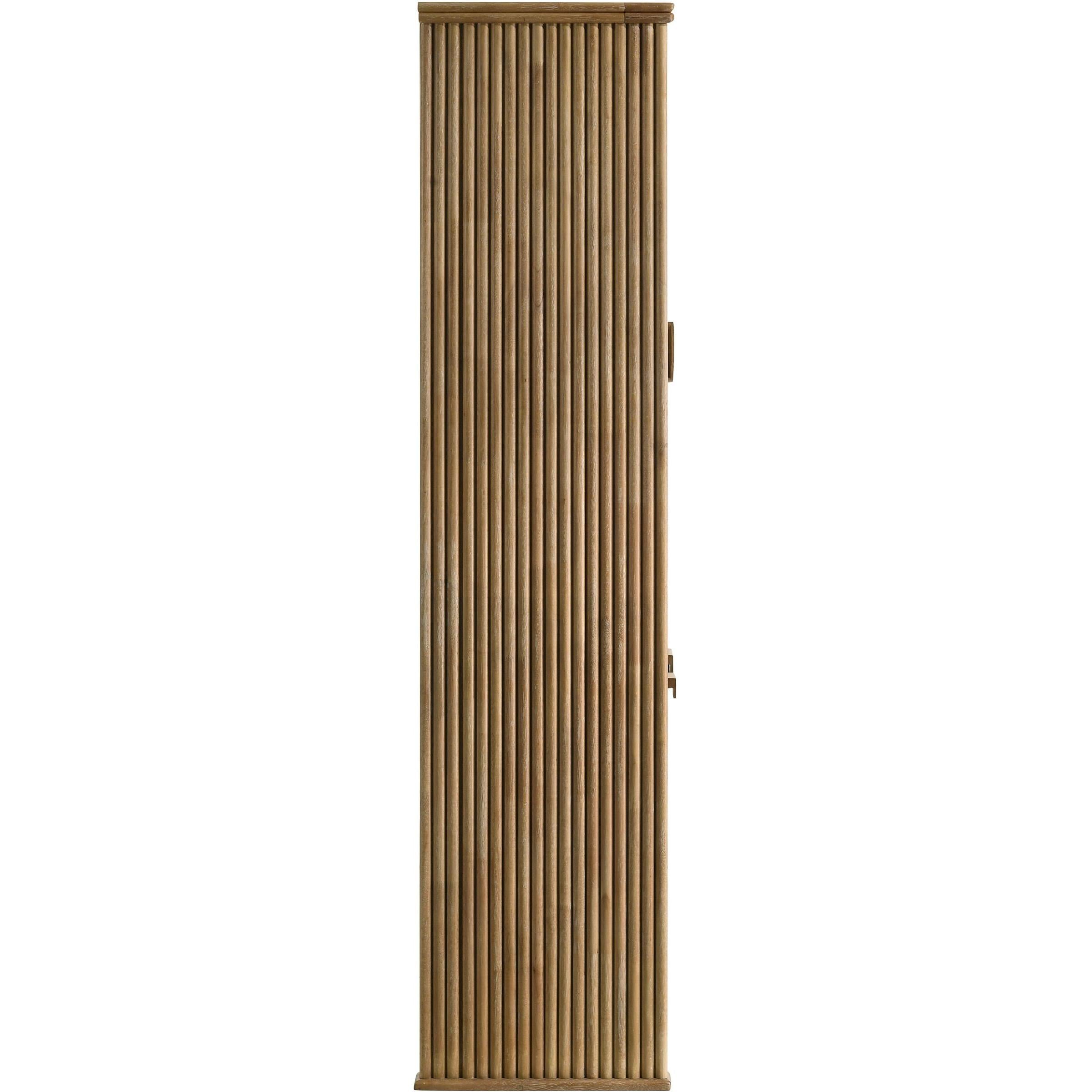  Coaster Furniture Adina 193616 77-inch Tall Display Cabinet  - Distressed Light Brown IMAGE 11