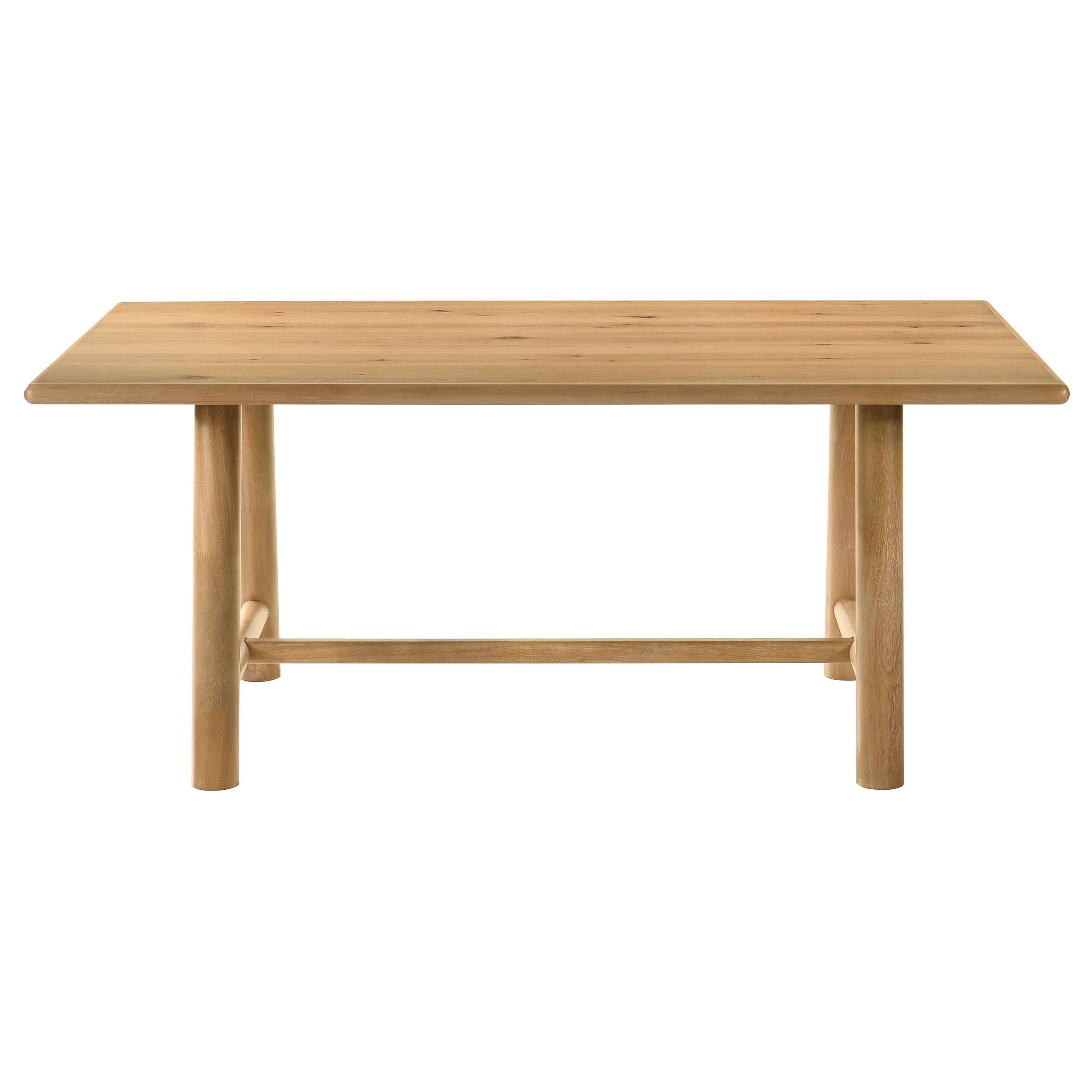  Coaster Furniture Duncan 193651 71-inch Rectangular Wood Dining Room Table - Washed Oak IMAGE 9