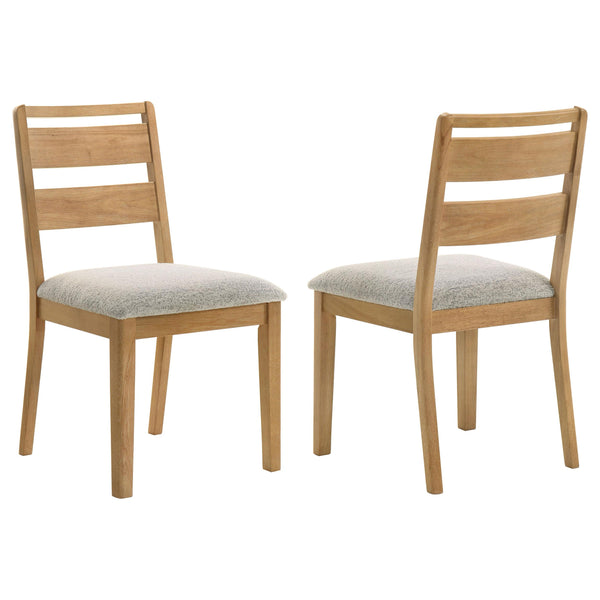 Coaster Furniture Duncan 193652 Set of 2 Ladder Back Dining Side Chair - Washed Oak