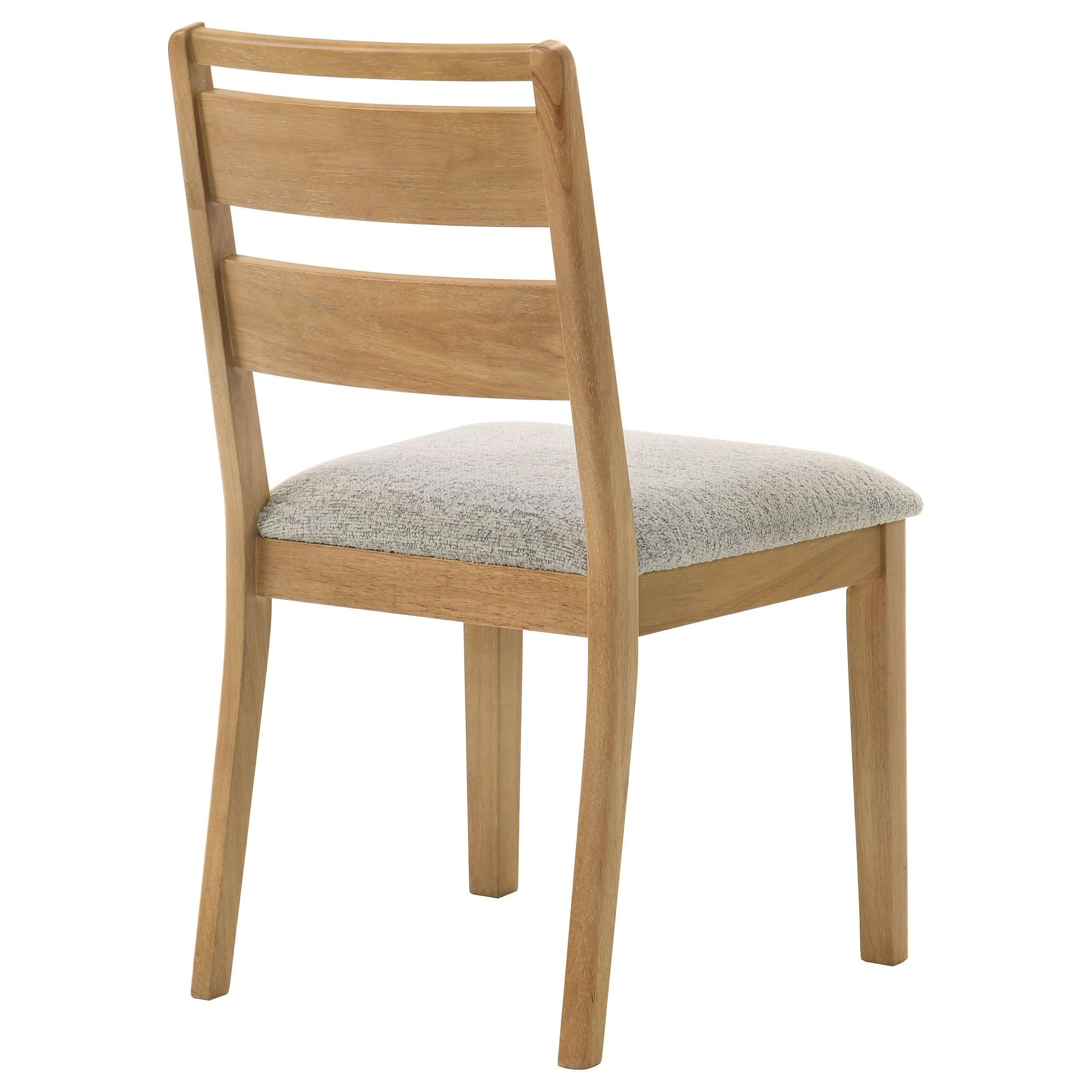  Coaster Furniture Duncan 193652 Set of 2 Ladder Back Dining Side Chair - Washed Oak IMAGE 10