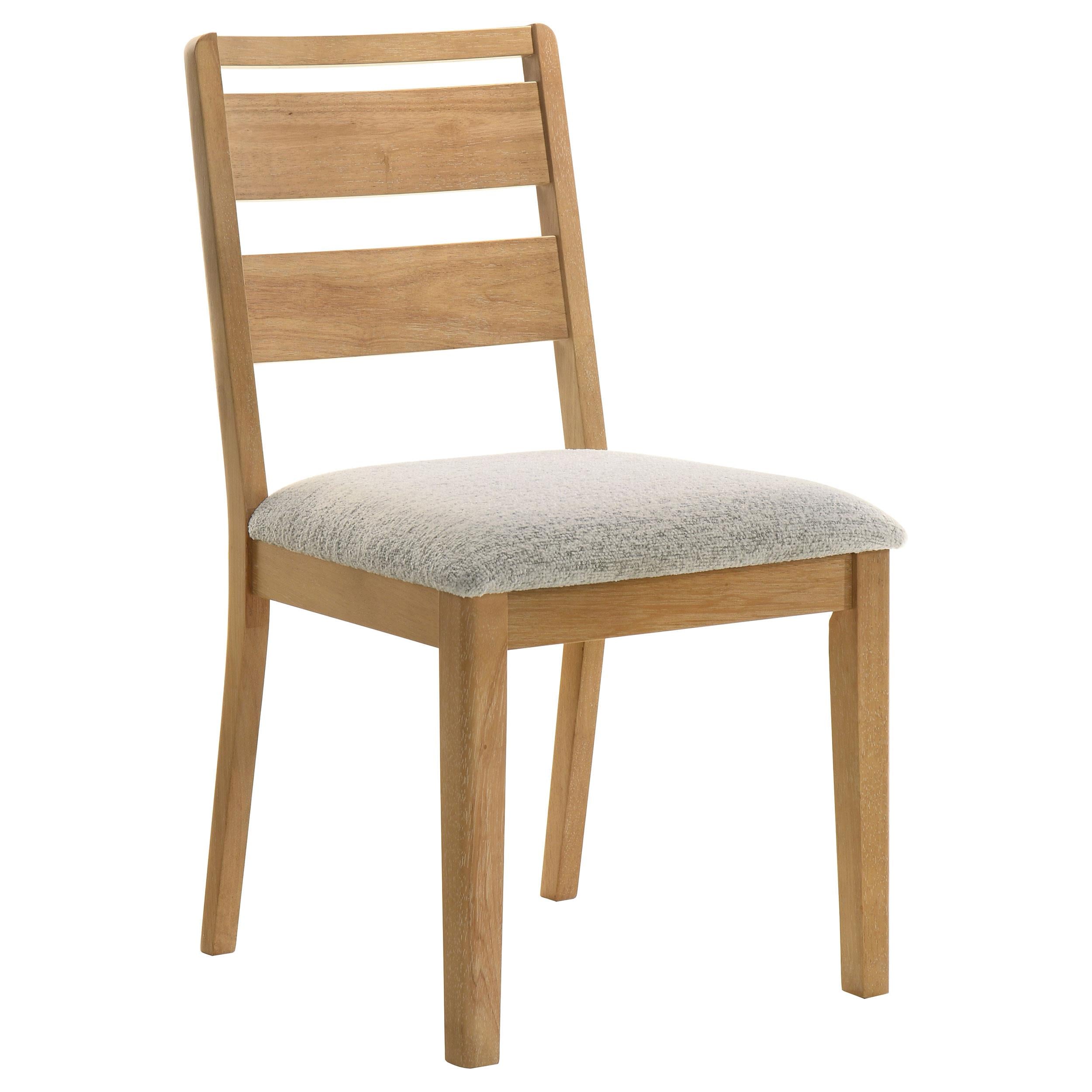  Coaster Furniture Duncan 193652 Set of 2 Ladder Back Dining Side Chair - Washed Oak IMAGE 7