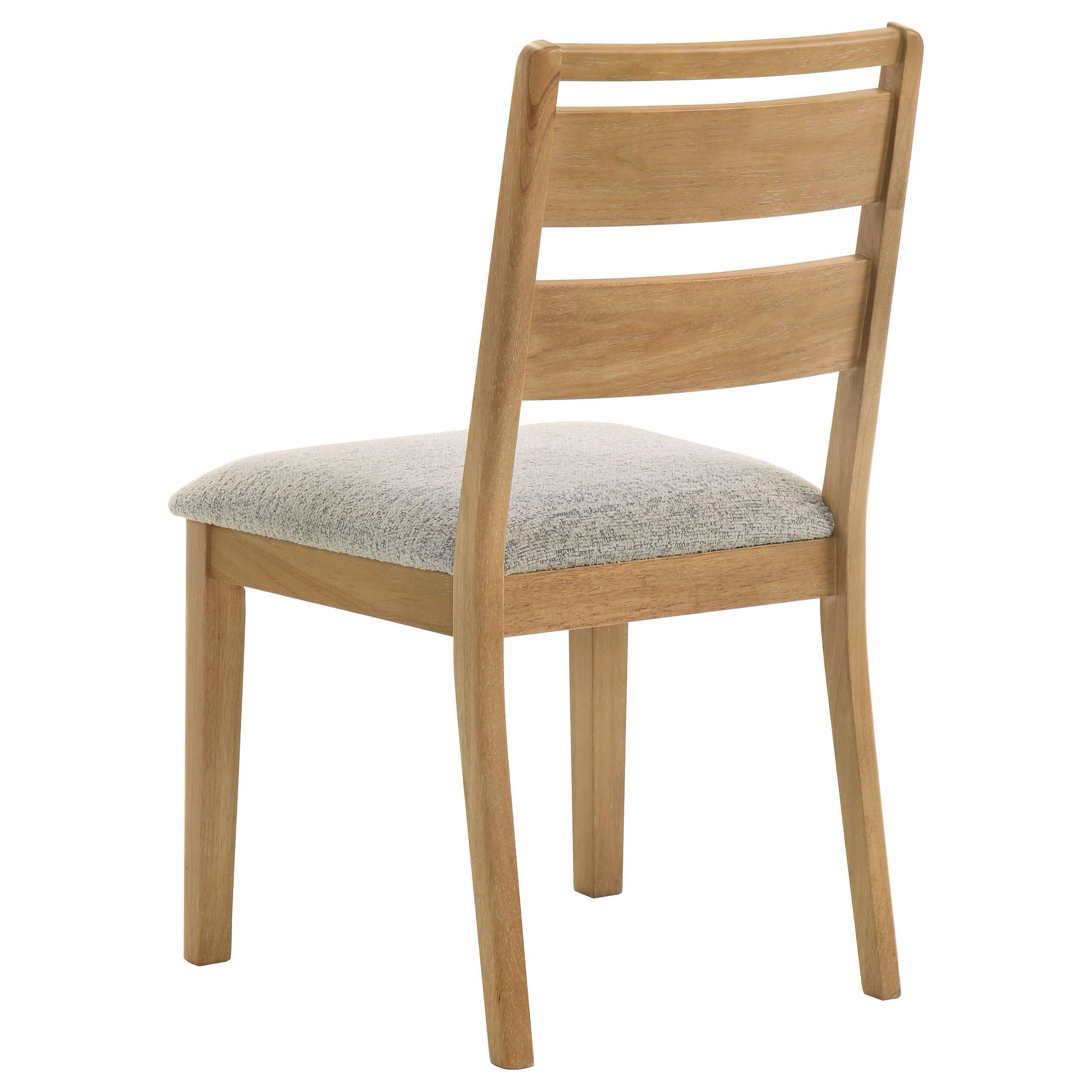  Coaster Furniture Duncan 193652 Set of 2 Ladder Back Dining Side Chair - Washed Oak IMAGE 8