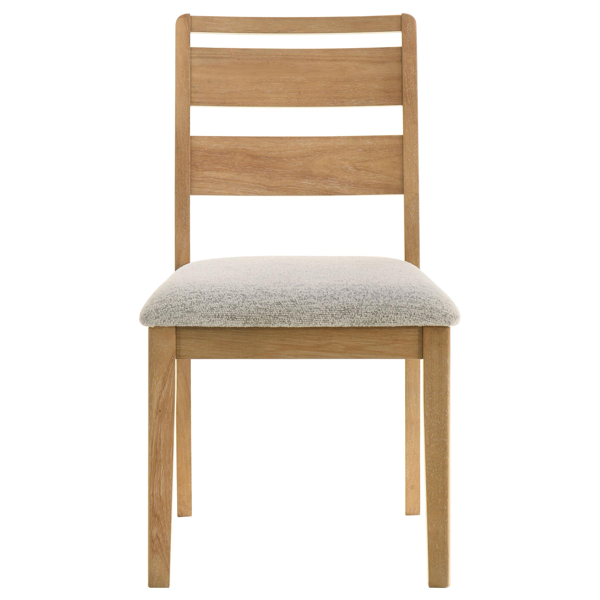  Coaster Furniture Duncan 193652 Set of 2 Ladder Back Dining Side Chair - Washed Oak IMAGE 9