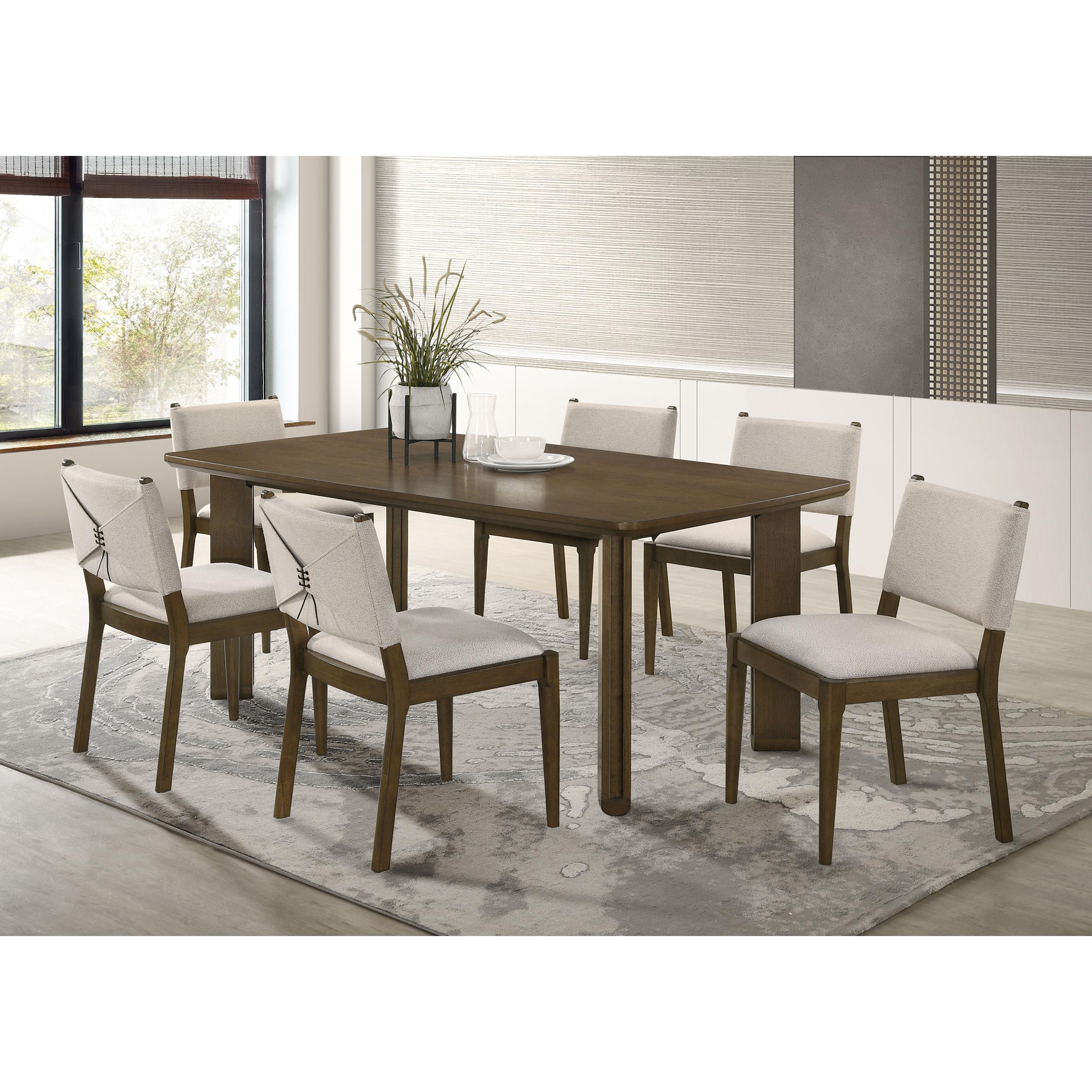  Coaster Furniture Ottowa 193661 71-inch Rectangular Wood Dining Table - Brown IMAGE 10