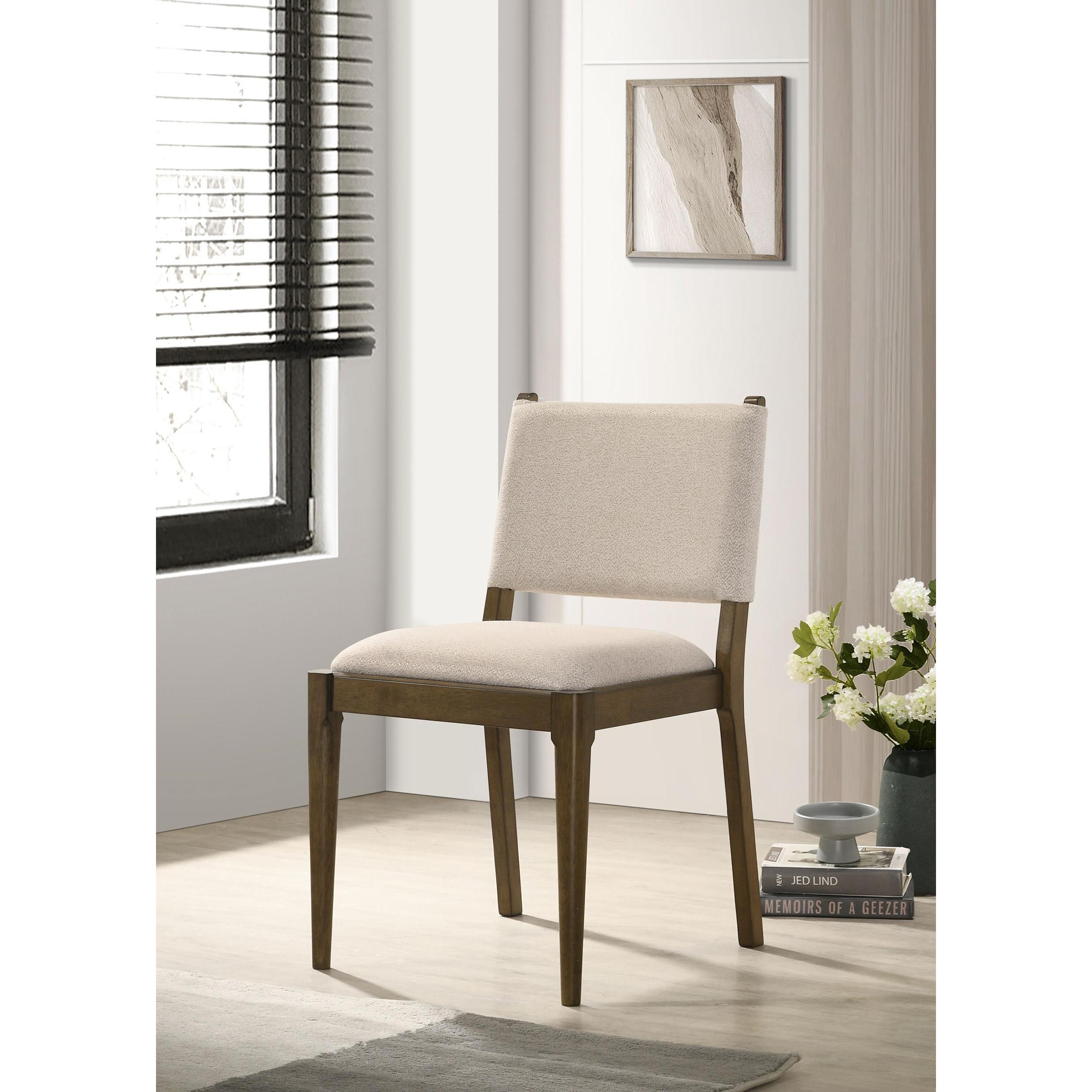  Coaster Furniture Ottowa 193662 Set of 2 Upholstered Dining Side Chair - Brown IMAGE 2