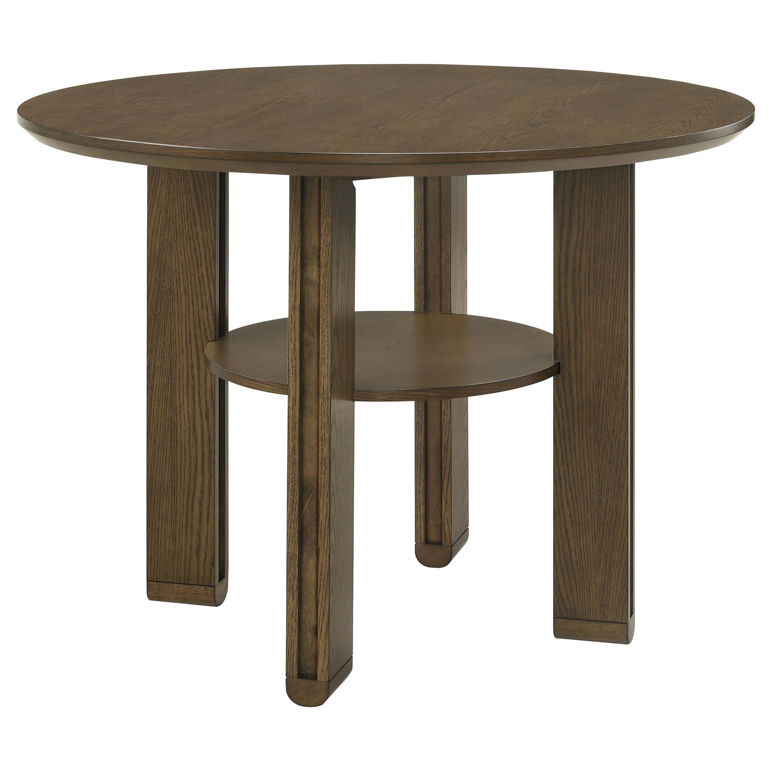  Coaster Furniture Ottowa 193668 47-inch Round Counter Height Dining Table - Brown IMAGE 1