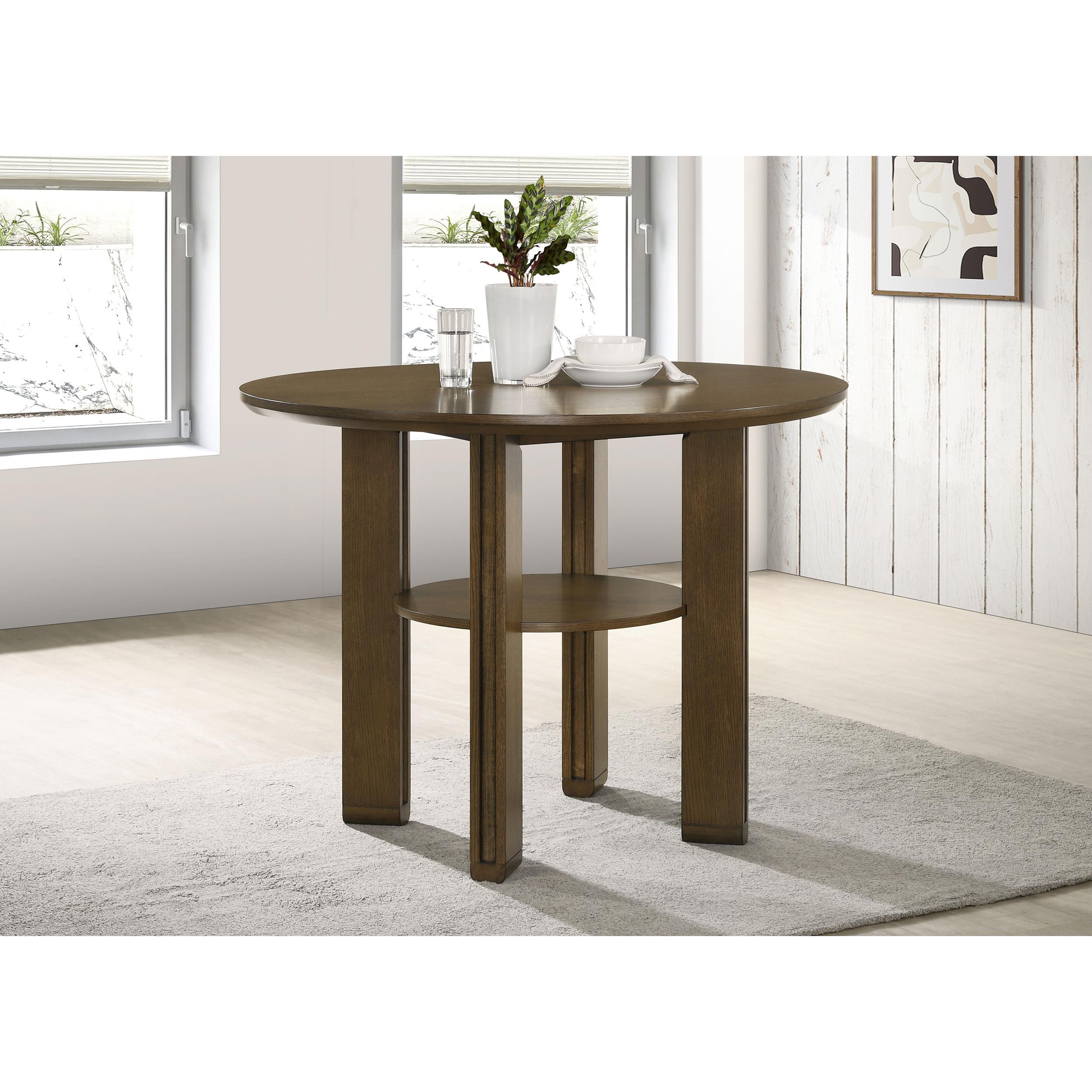  Coaster Furniture Ottowa 193668 47-inch Round Counter Height Dining Table - Brown IMAGE 3