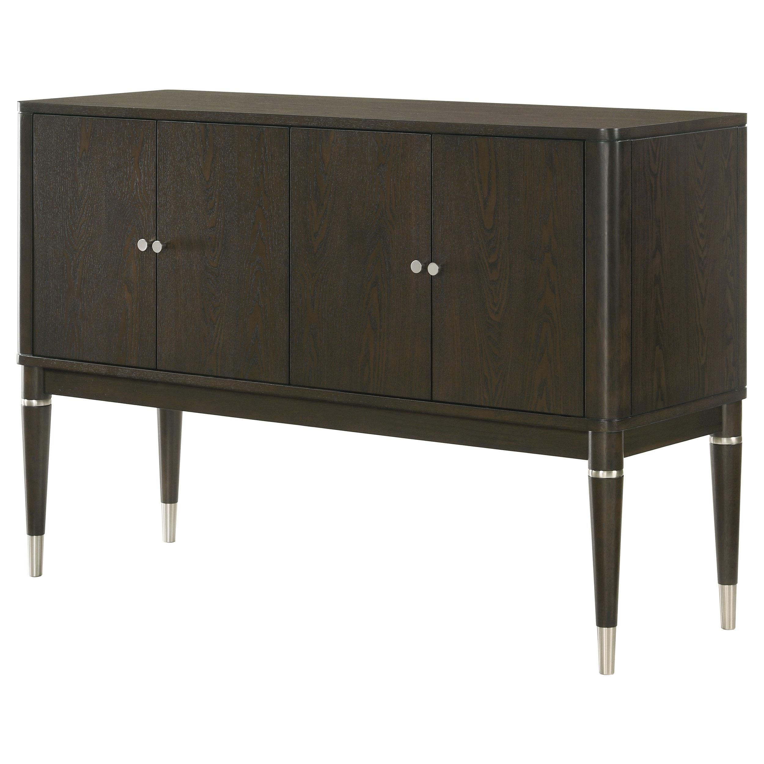  Coaster Furniture Reseda 193675 4-door Dining Sideboard Server with Shelves - Ash Brown IMAGE 2