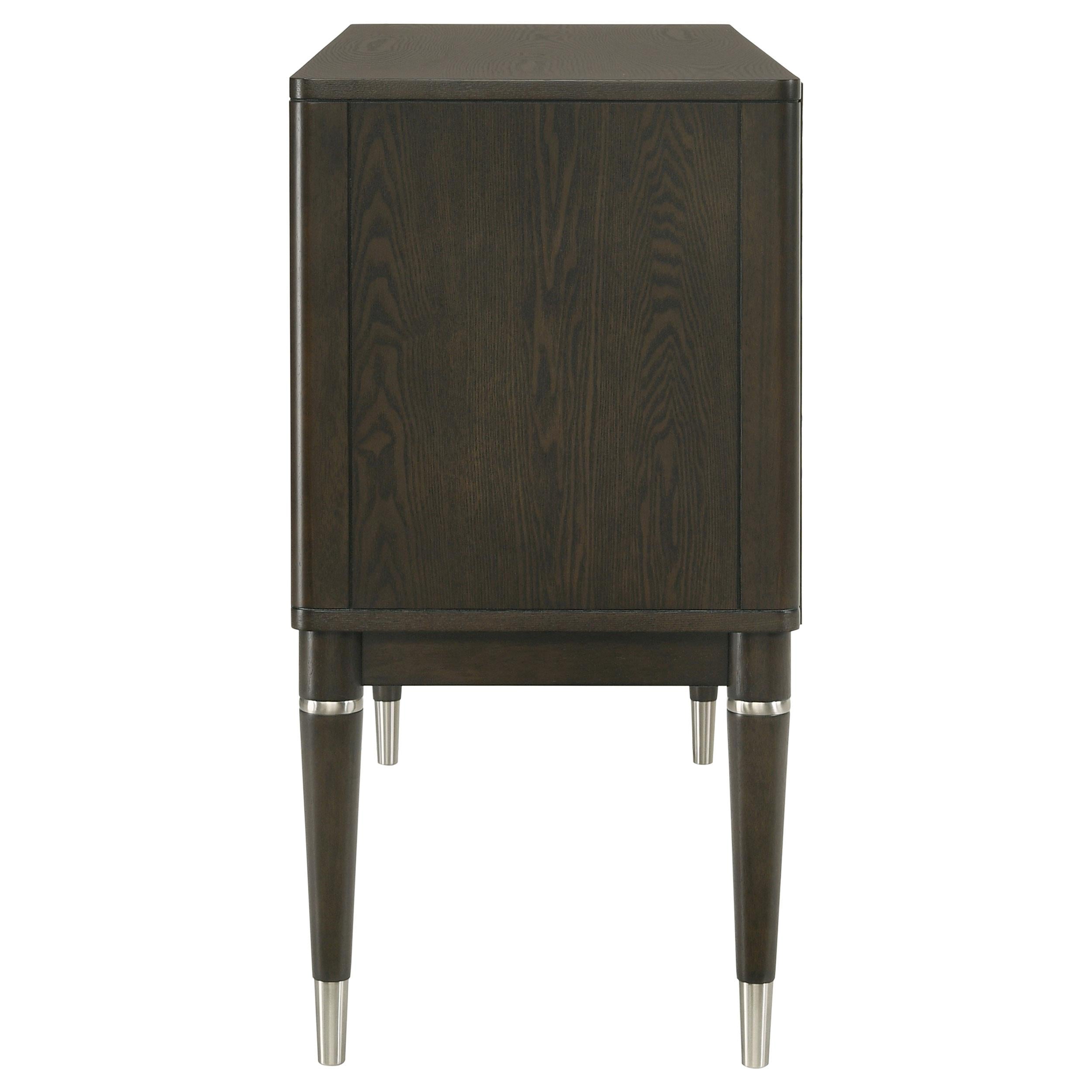  Coaster Furniture Reseda 193675 4-door Dining Sideboard Server with Shelves - Ash Brown IMAGE 6
